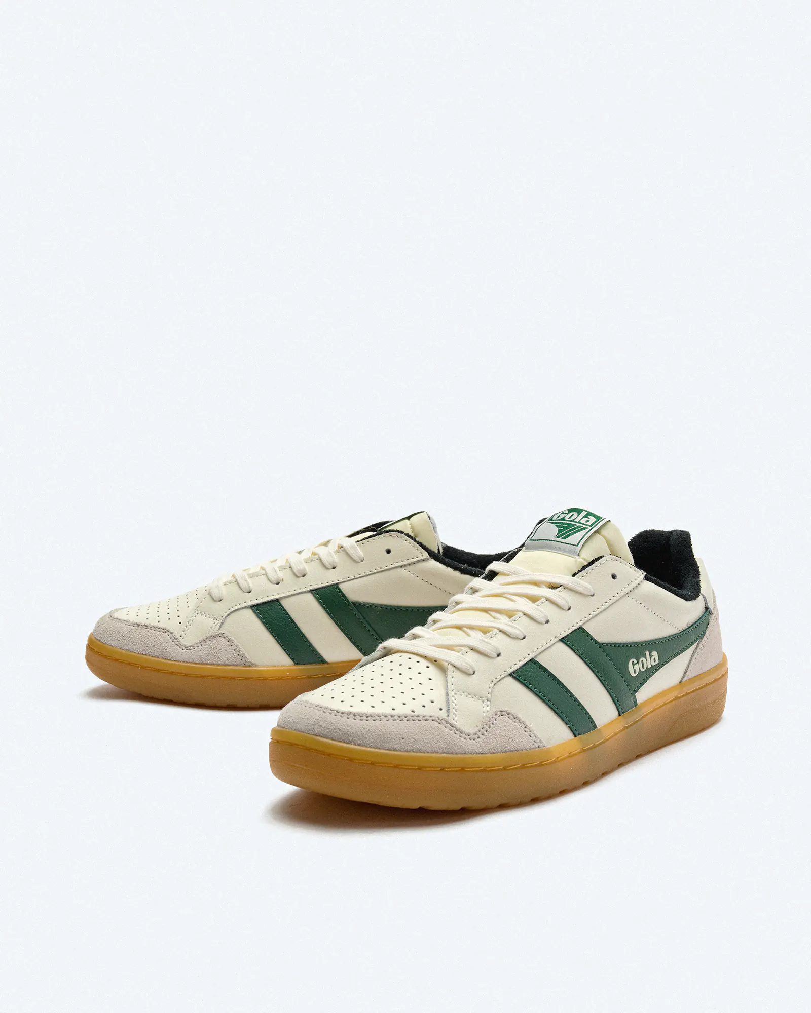 Gola Eagle '86 Sneaker Off White/Evergreen/Black/Gum Gola Eagle '86 Sneaker Off White/Evergreen/Black/Gum