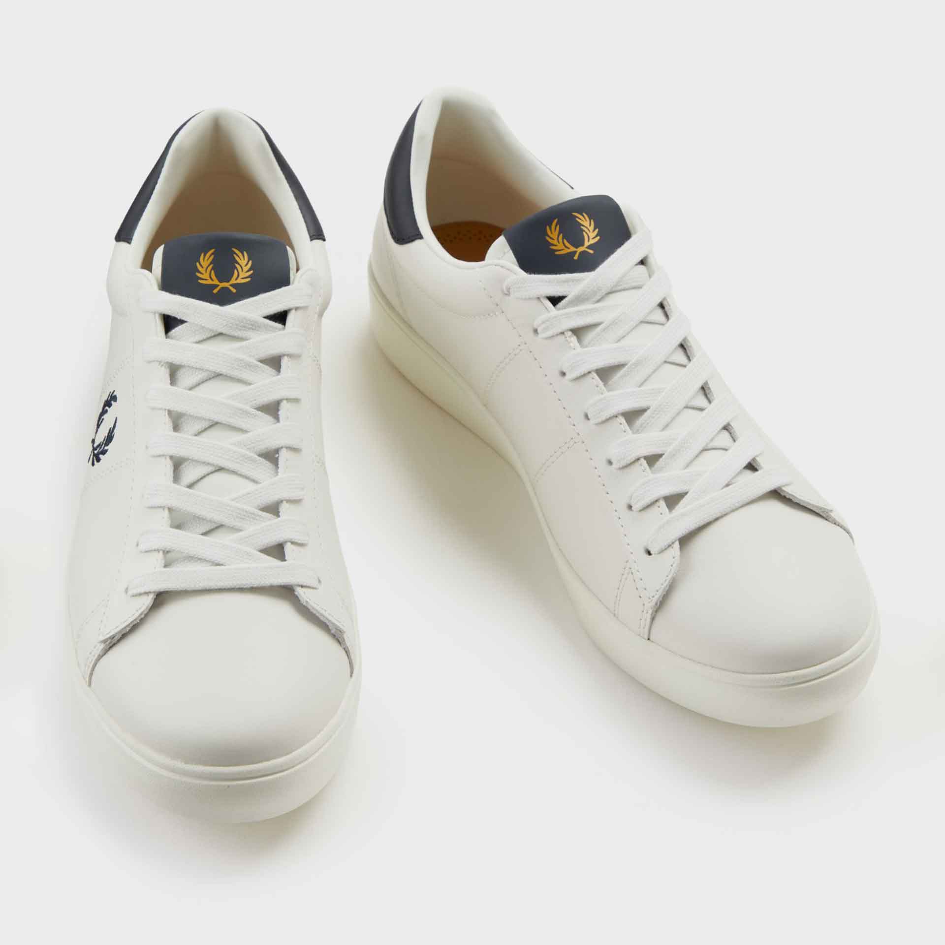 Fred Perry Spencer Leather Sneaker Porcelain