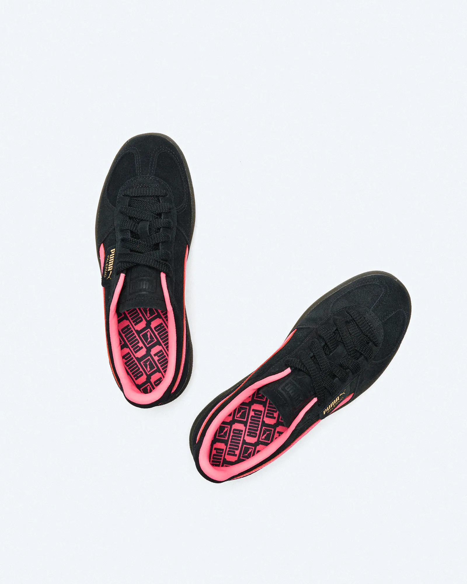 PUMA Palermo Sneaker Black Sunset Glow Gum