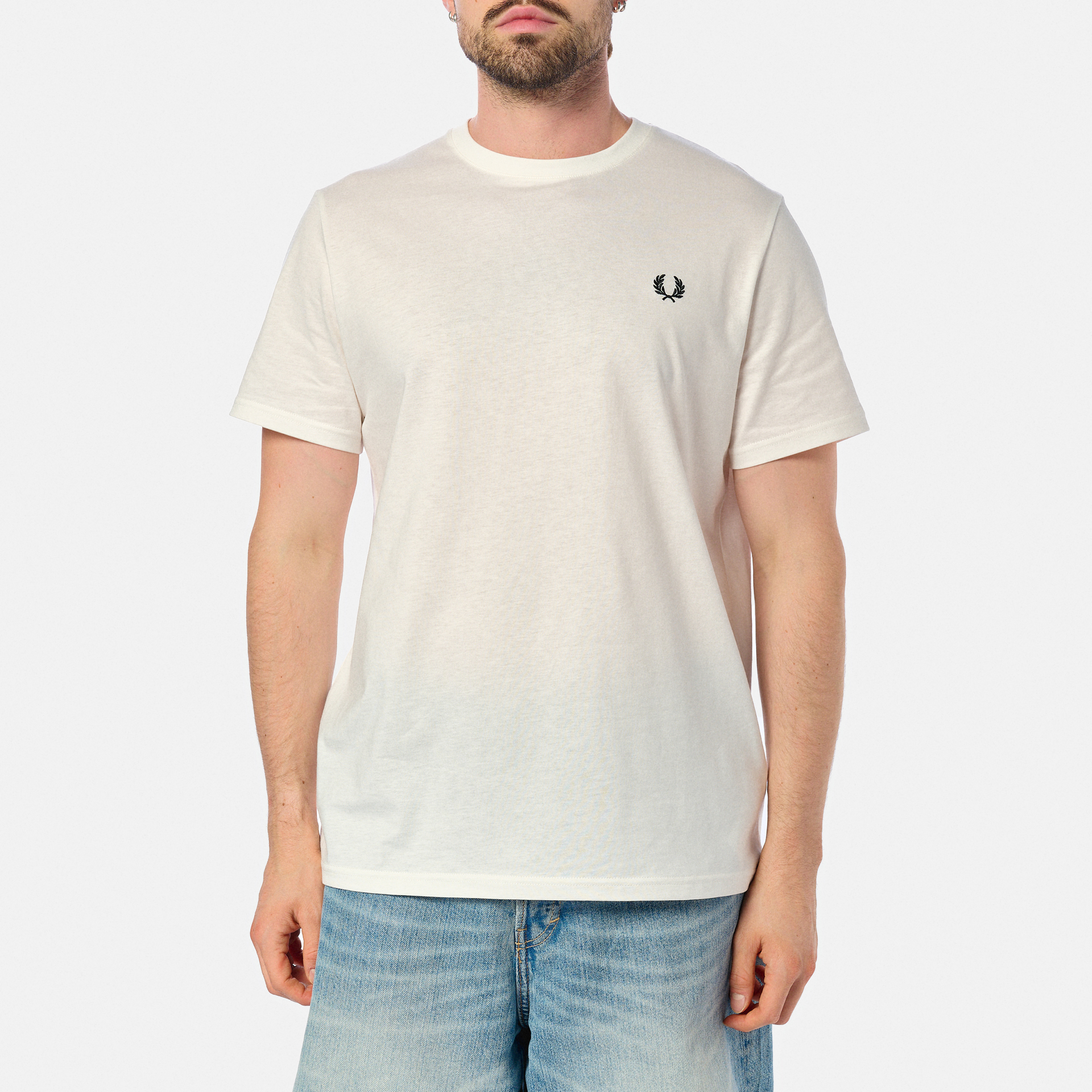 Fred Perry Bold Branding T-Shirt Snow White