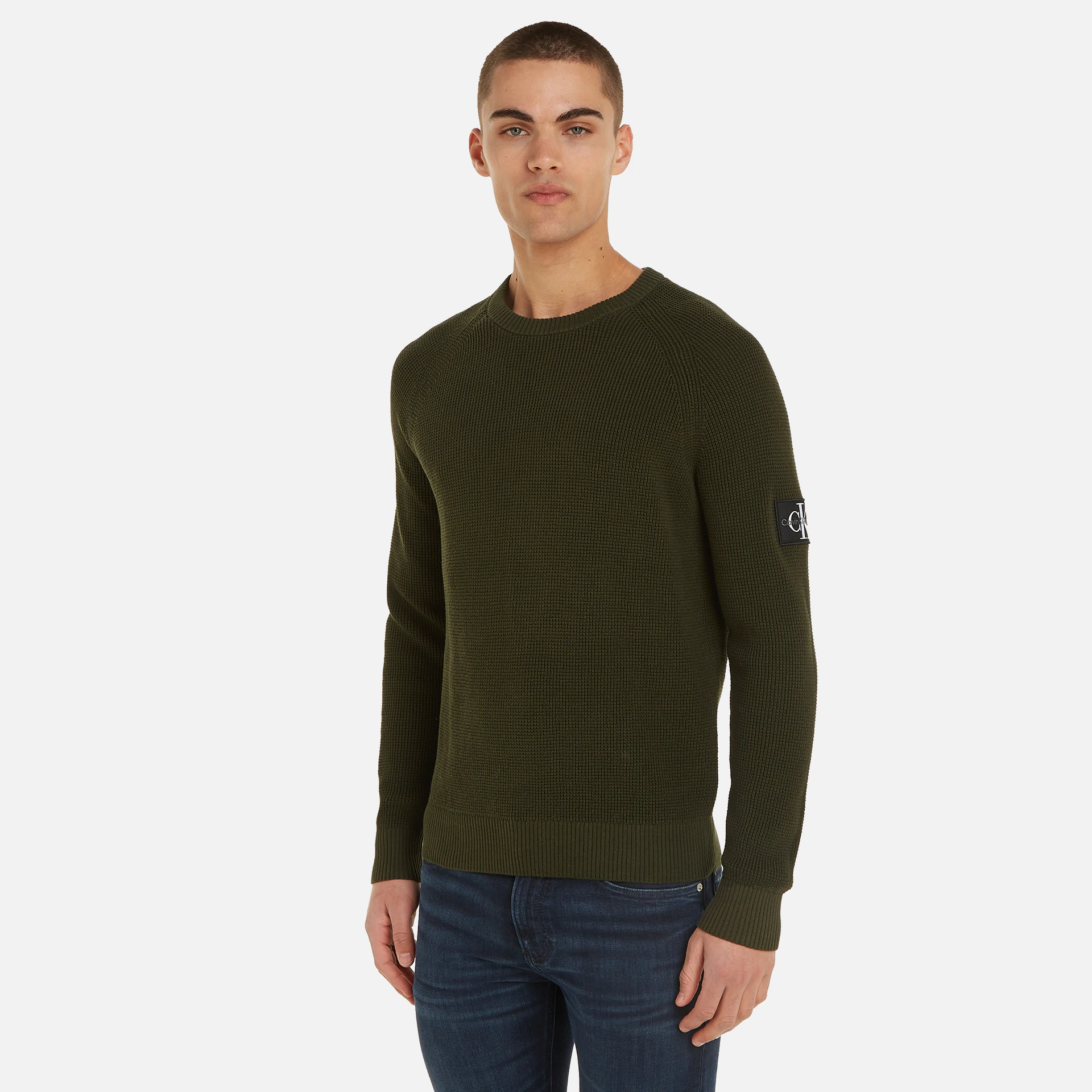 Calvin Klein Jeans Badge Easy Sweater Thyme
