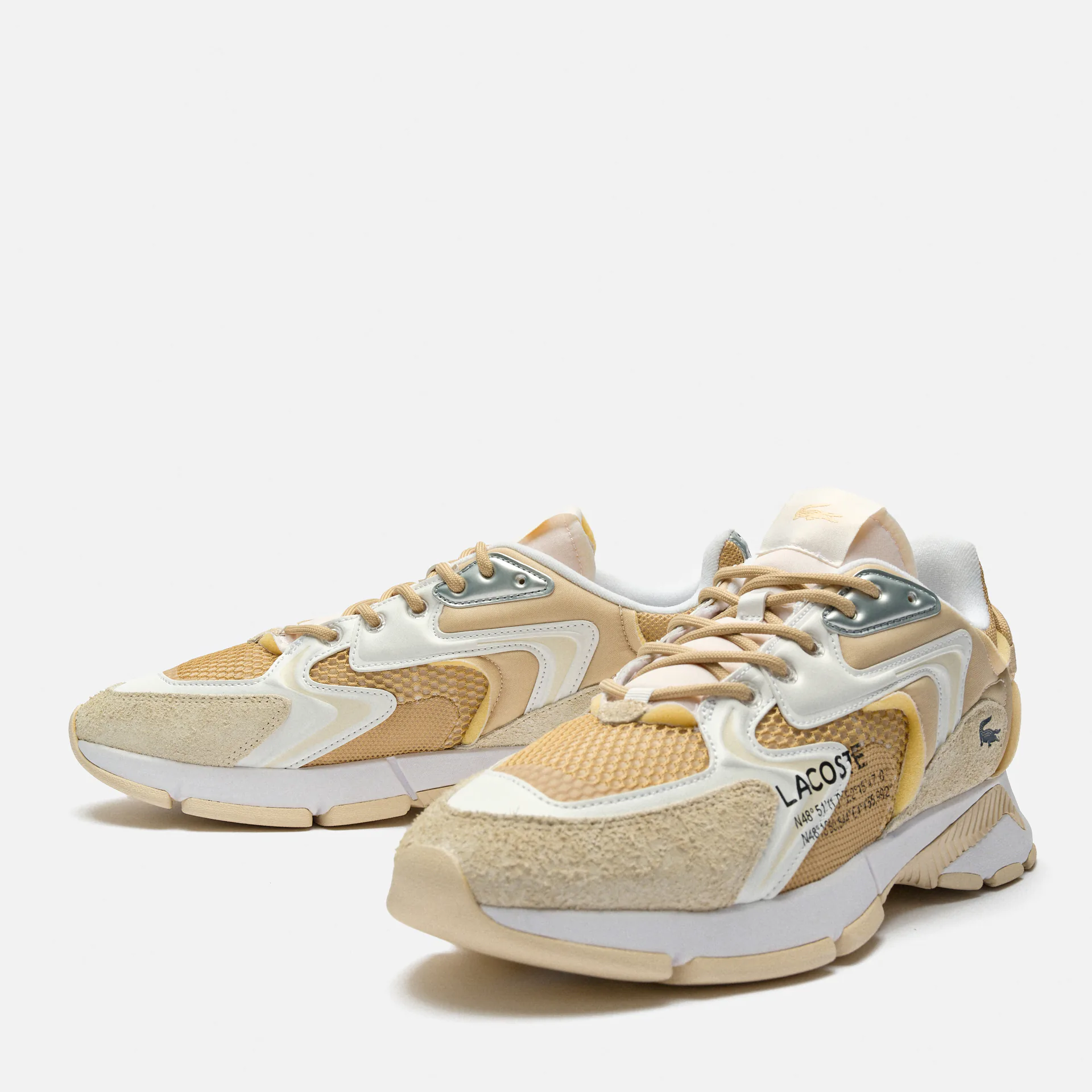 Lacoste L003 Neo Textile Sneaker Beige/White Lacoste L003 Neo Textile Sneaker Beige/White