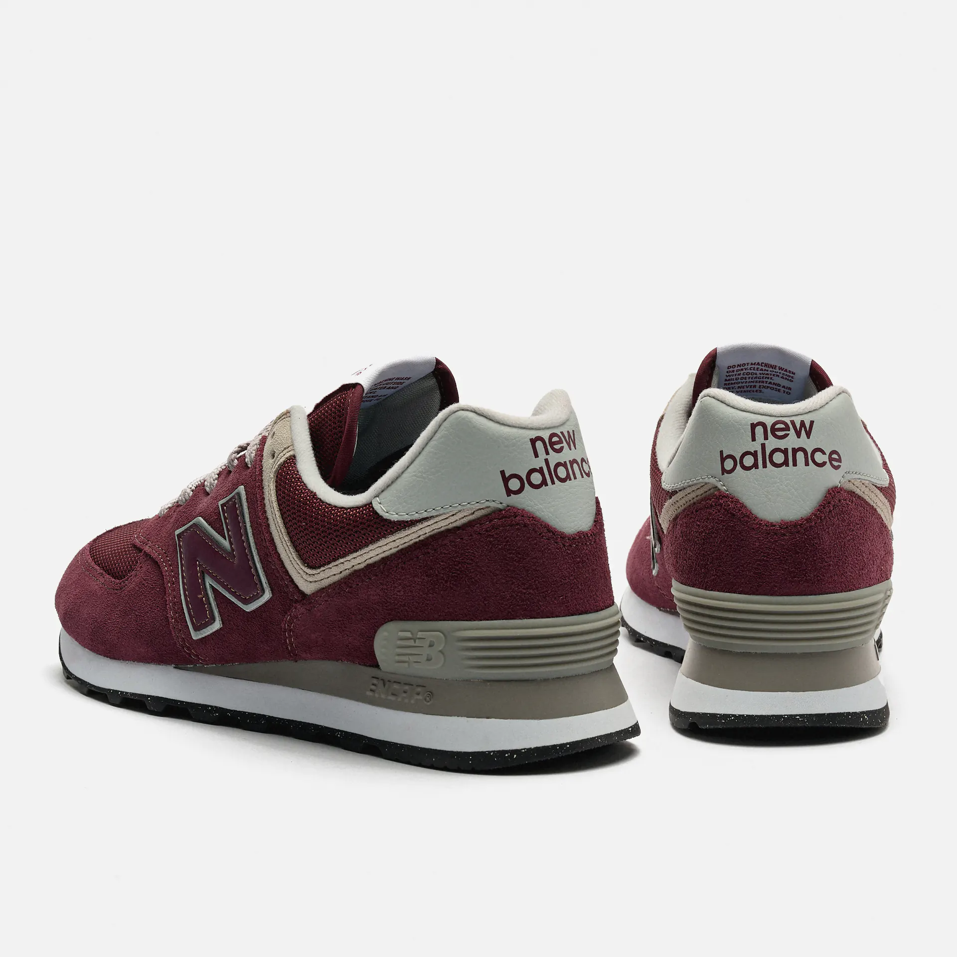 New Balance ML574 EVM Sneaker Burgundy/Corewhite