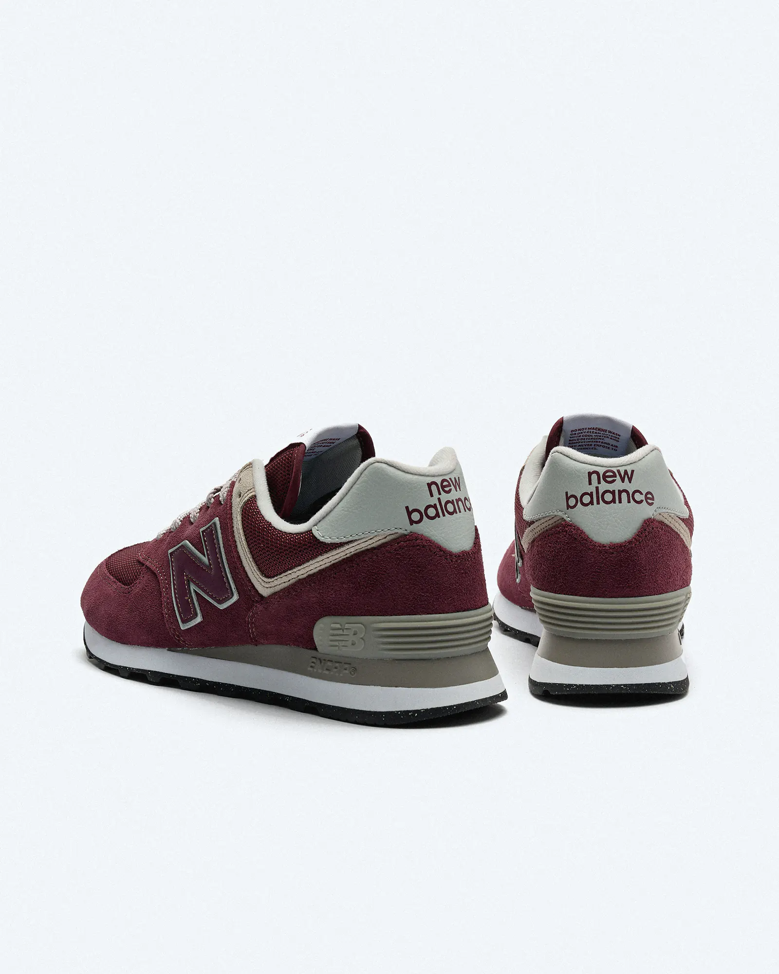 New Balance ML574 EVM Sneaker Burgundy/Corewhite New Balance ML574 EVM Sneaker Burgundy/Corewhite