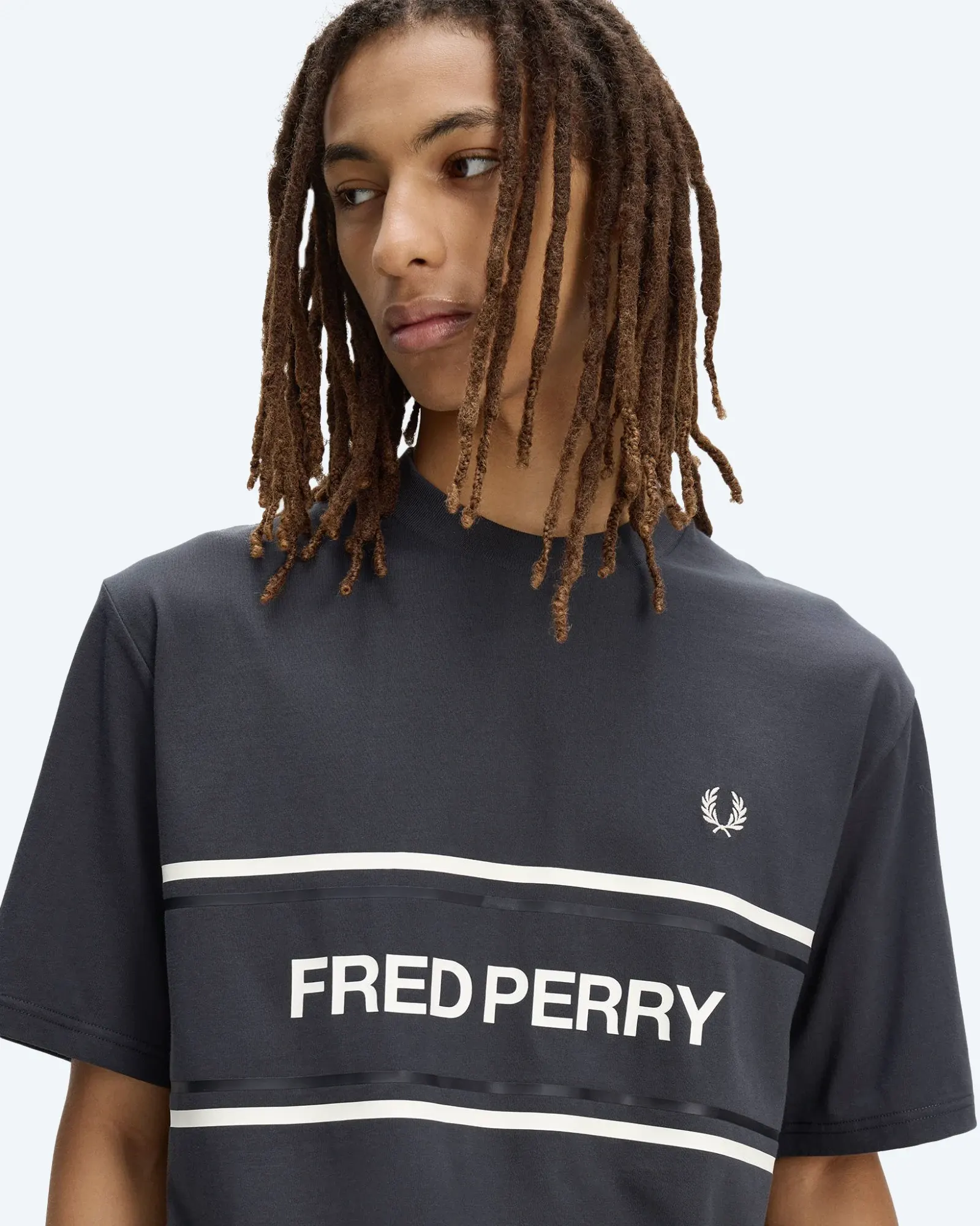 Fred Perry Graphic T-Shirt Anchor Grey