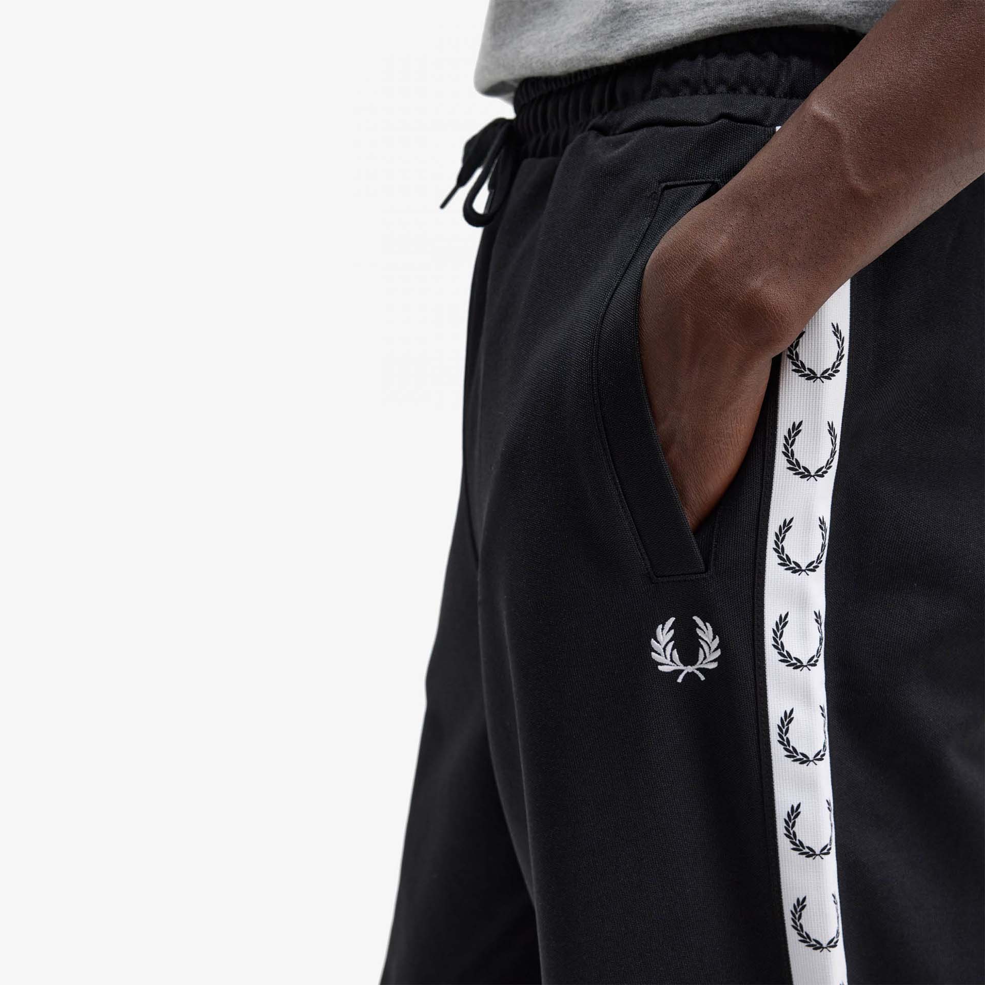 Fred Perry Taped Track Pant Black