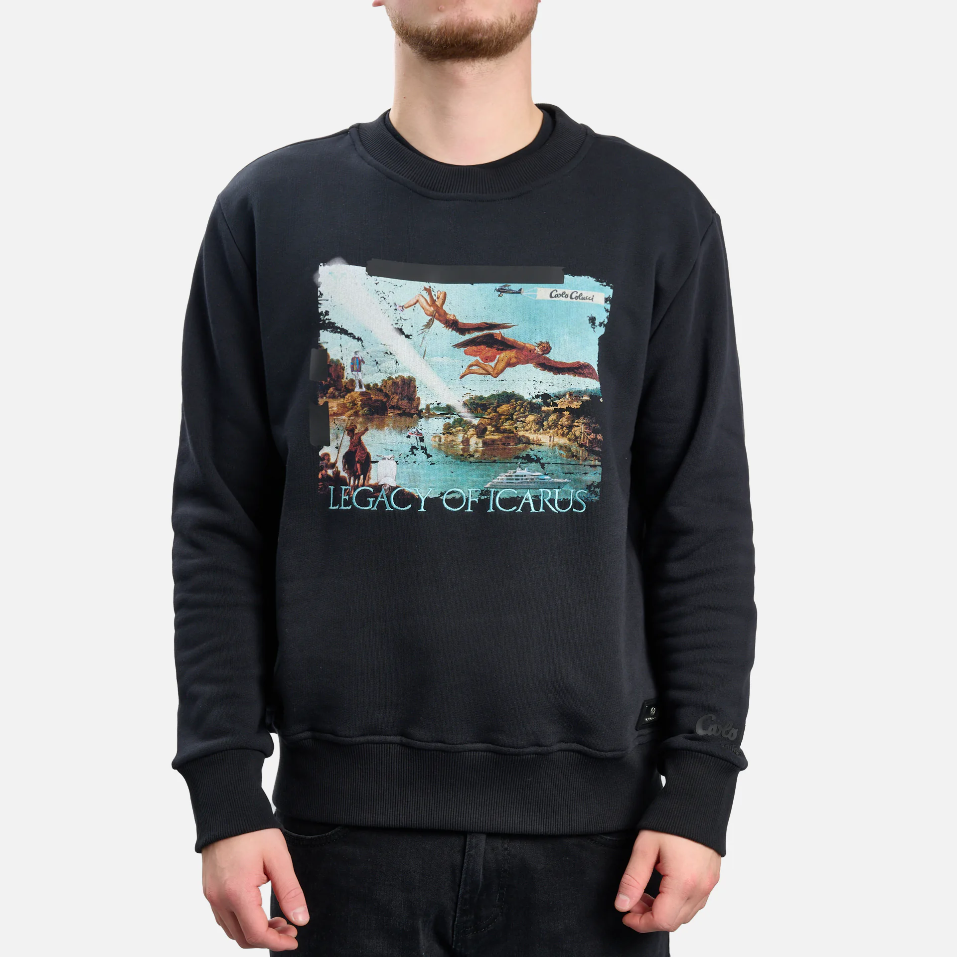 Carlo Colucci Legacy of Icarus Story Sweatshirt Black