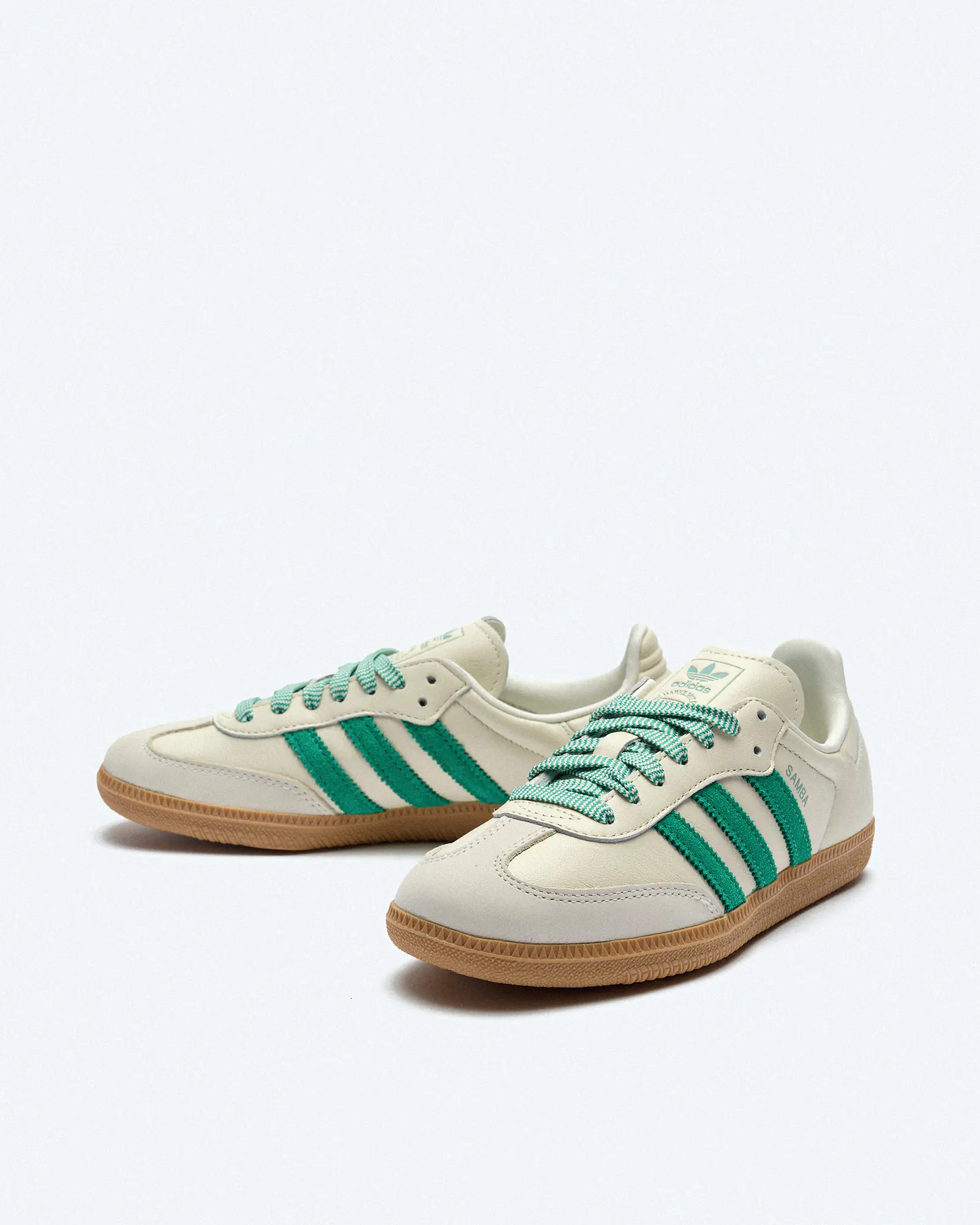 adidas Originals Samba Sneaker OG Off White/Court Green adidas Originals Samba Sneaker OG Off White/Court Green