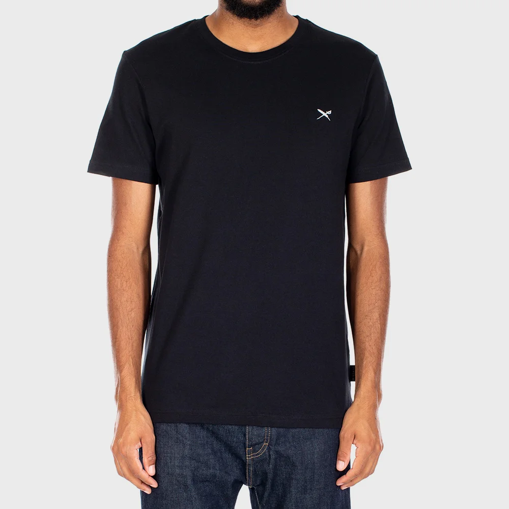 Iriedaily Mini Flag Embroidered 2 T-Shirt Black Iriedaily Mini Flag Embroidered 2 T-Shirt Black