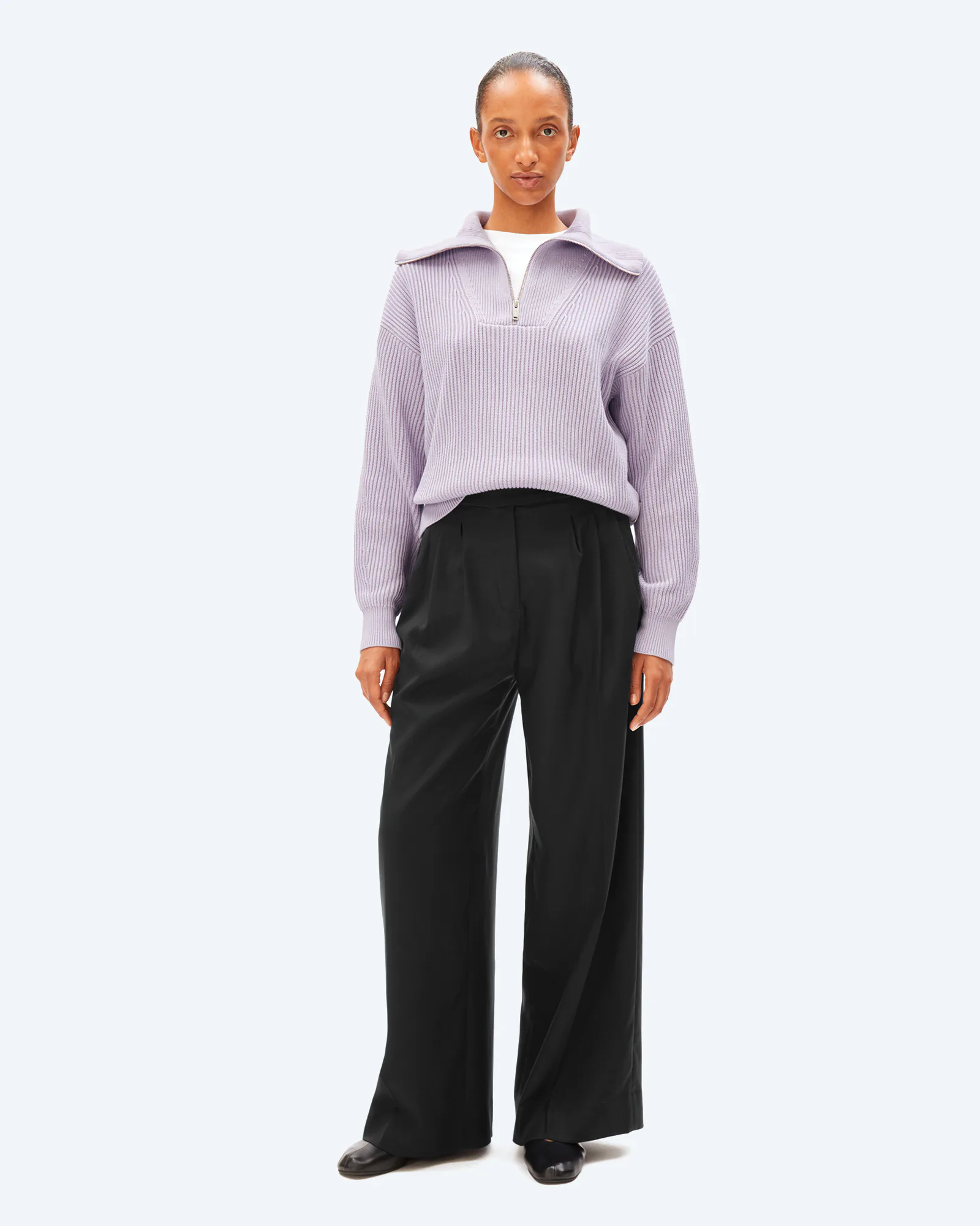 VANISÉ RIB KNIT TROYER moonlit lilac-dark moonlit lilac