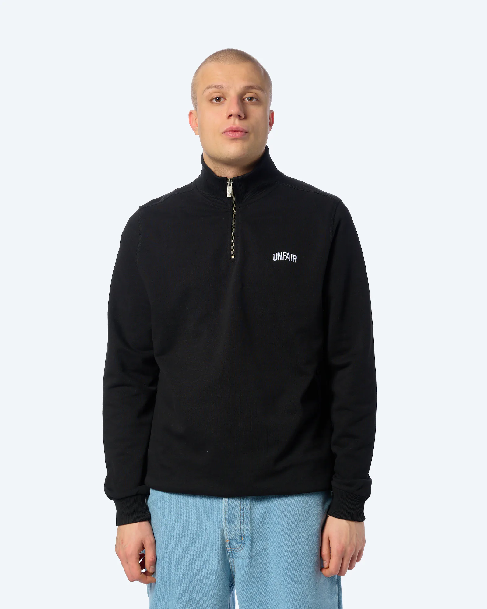 Unfair Athletics Curved Halfzip Sweatshirt Black