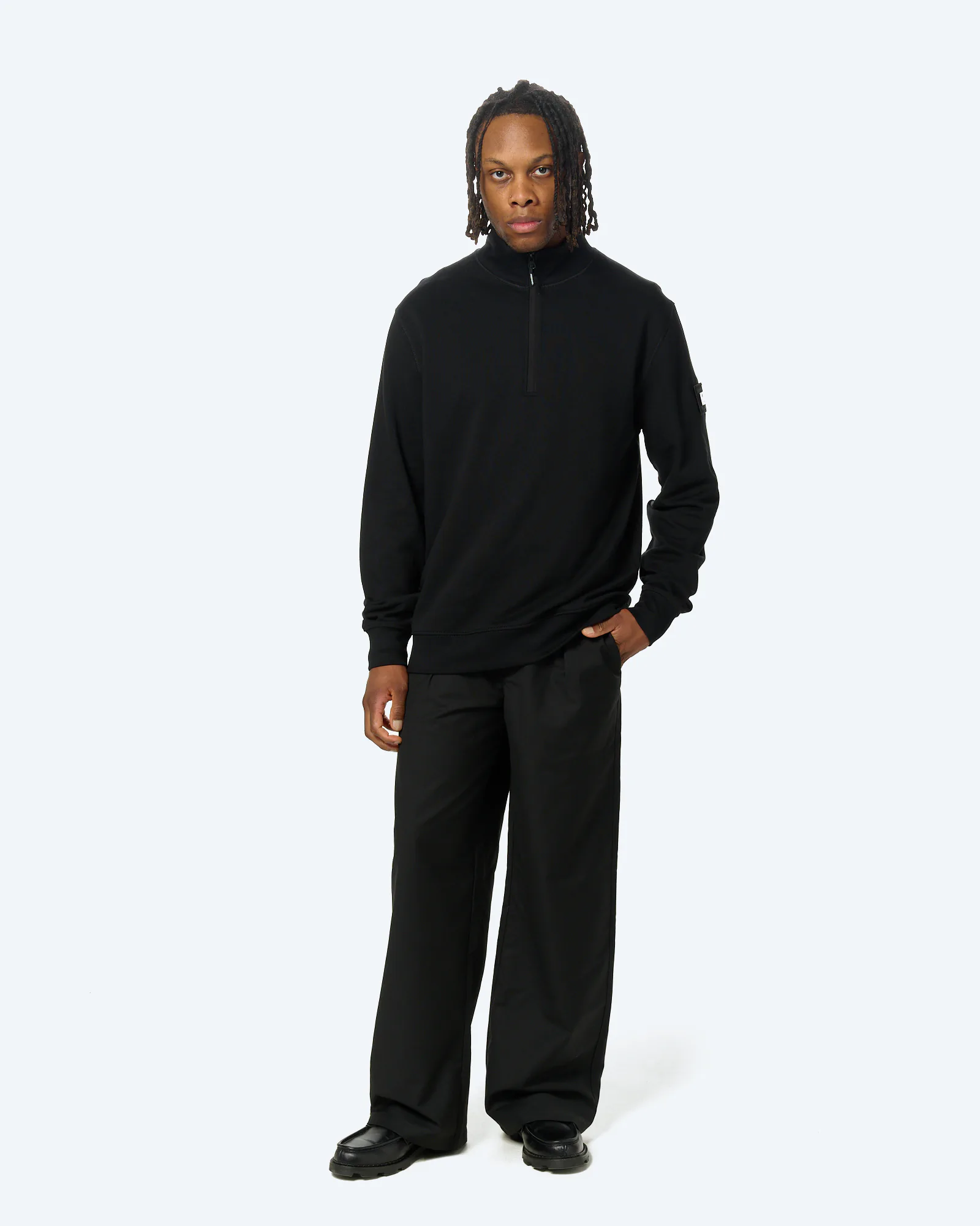 Weekend Offender Kraviz Quarter Zip Black