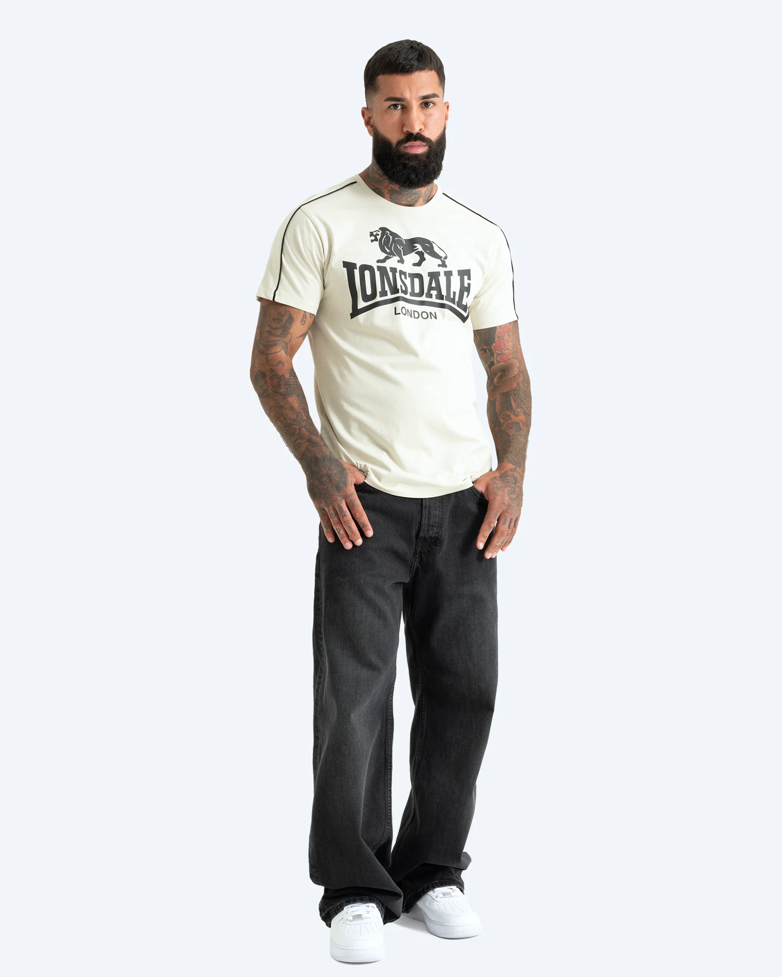 Ruislip T-Shirt Beige/Black