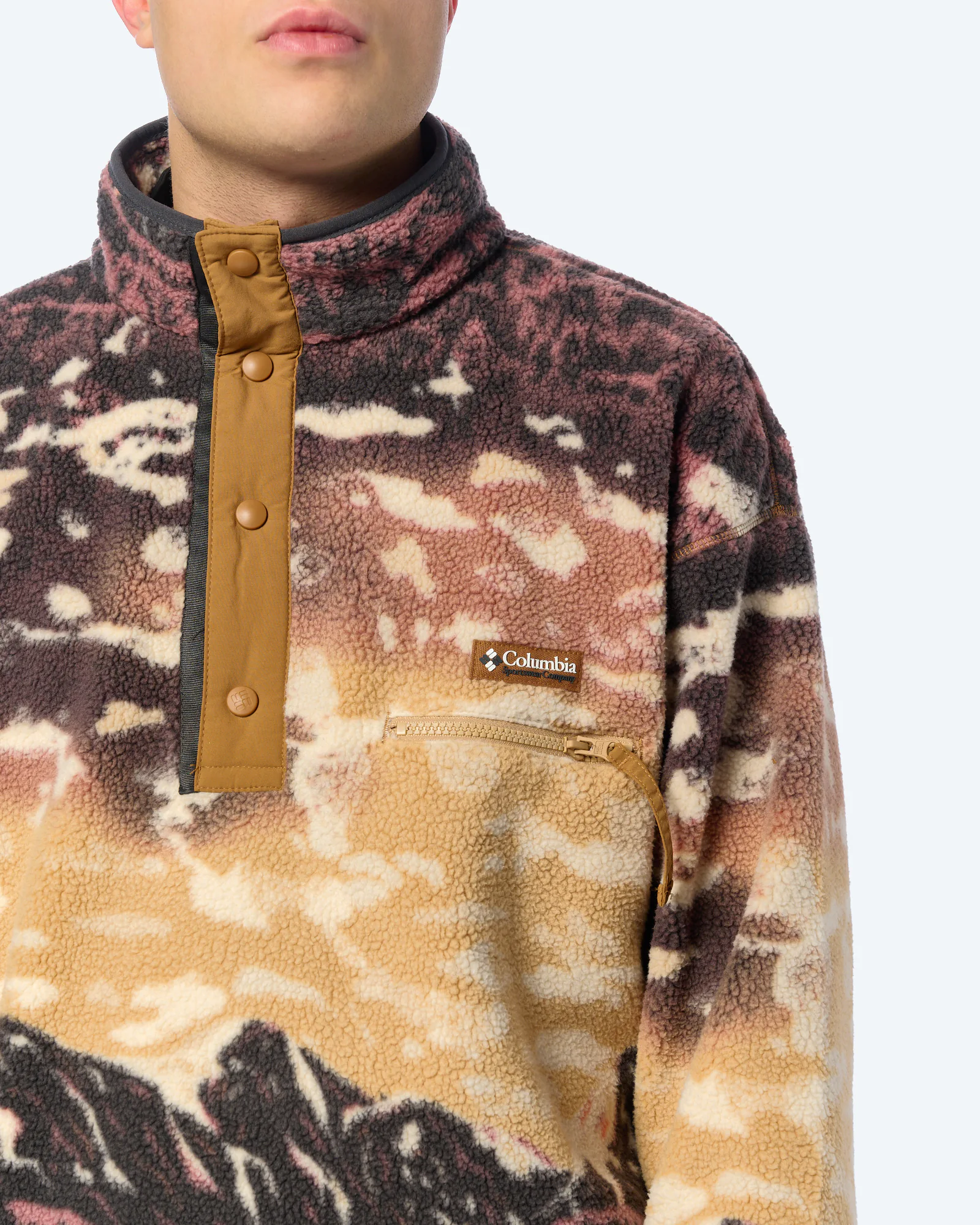 Columbia Helvetia™ II Printed Half Snap Fleece Camel Brown Sis