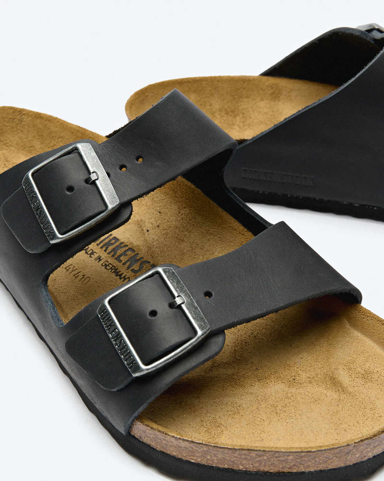 Birkenstock Arizona Oiled Leather Sandals Black