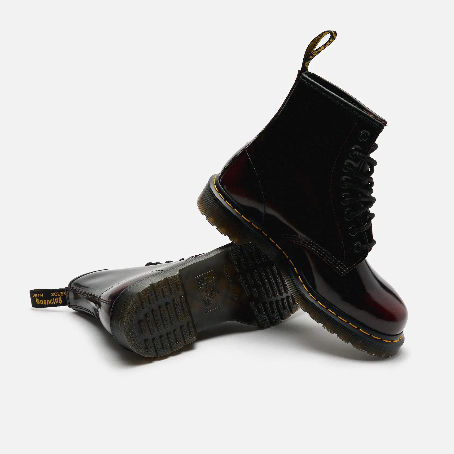Dr. Martens 1460 Arcadia Leather Boots Cherry Red