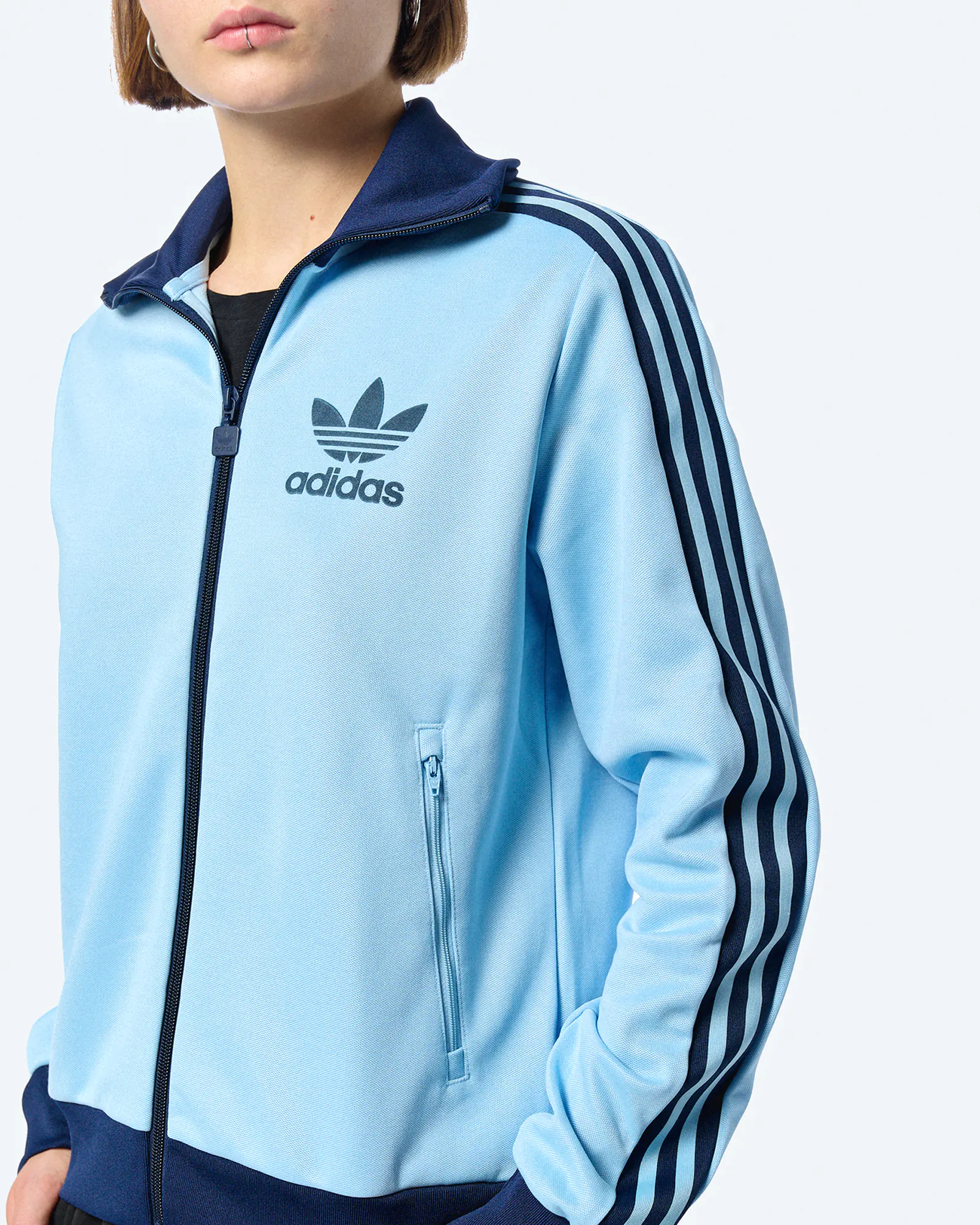adidas Originals Beckenbauer Track Top Clear Sky adidas Originals Beckenbauer Track Top Clear Sky
