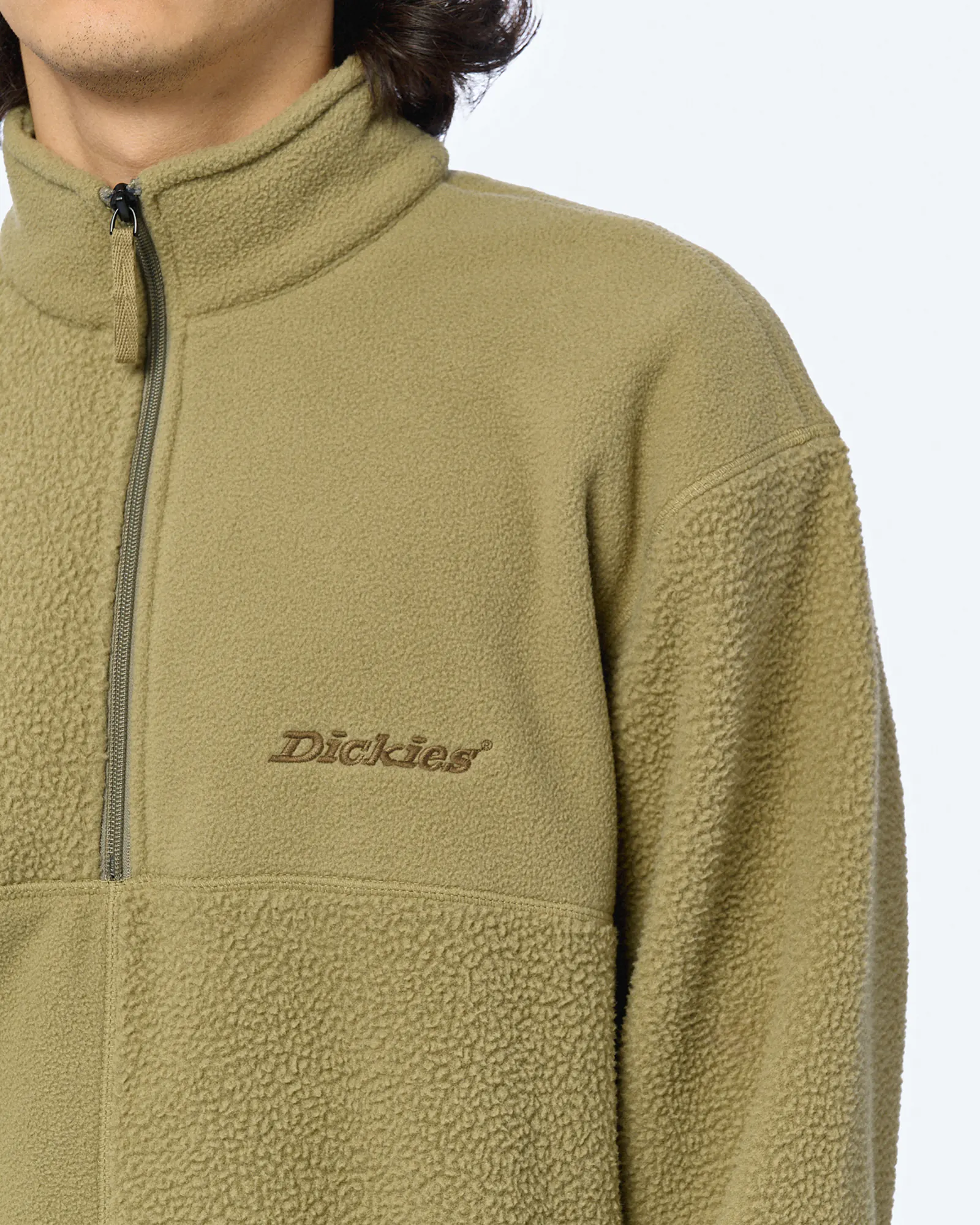 Dickies Pinesdale Half Zip Fleece Sweatshirt Imperial Green Dickies Pinesdale Half Zip Fleece Sweatshirt Imperial Green
