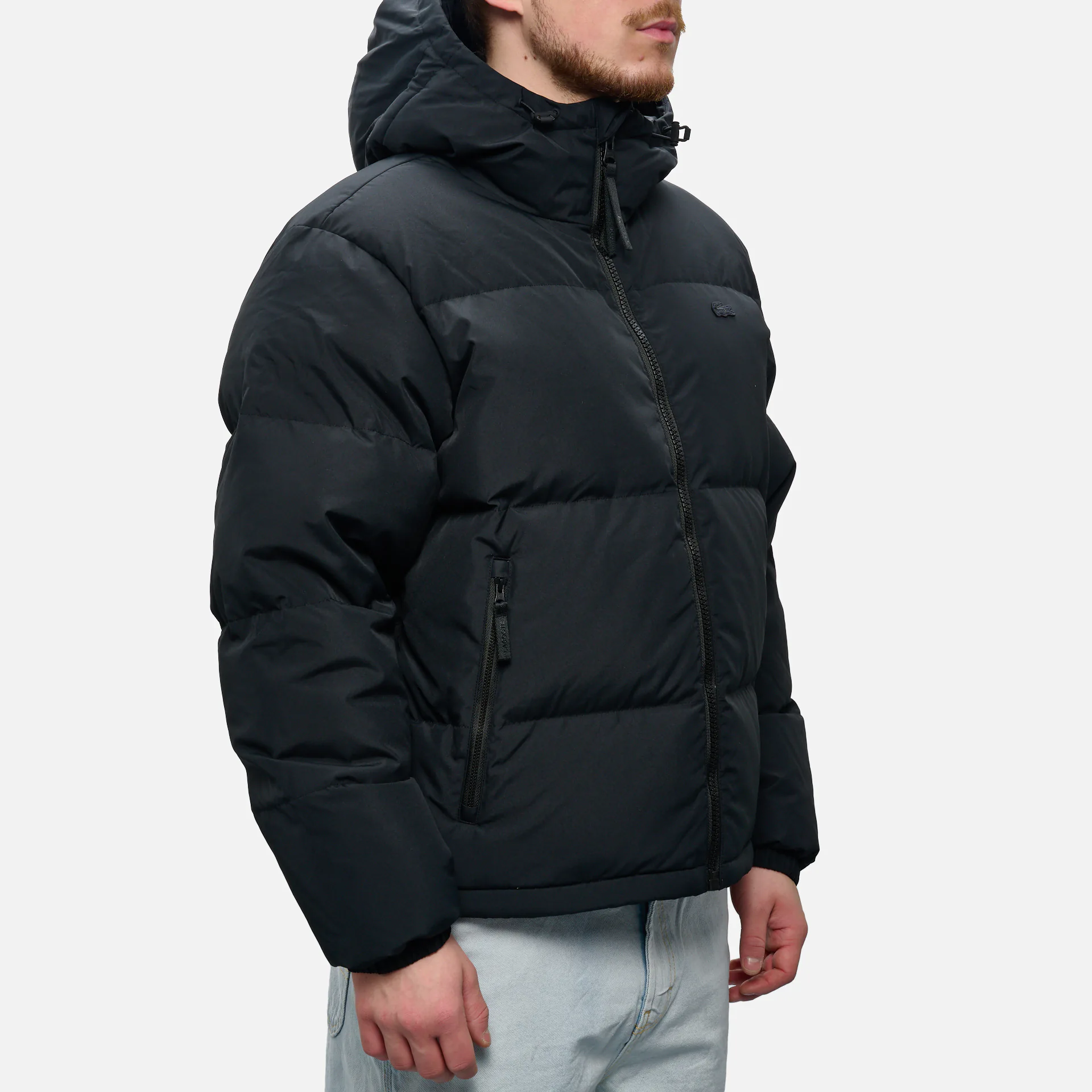 Lacoste Water Repellent Puffer Jacket Black