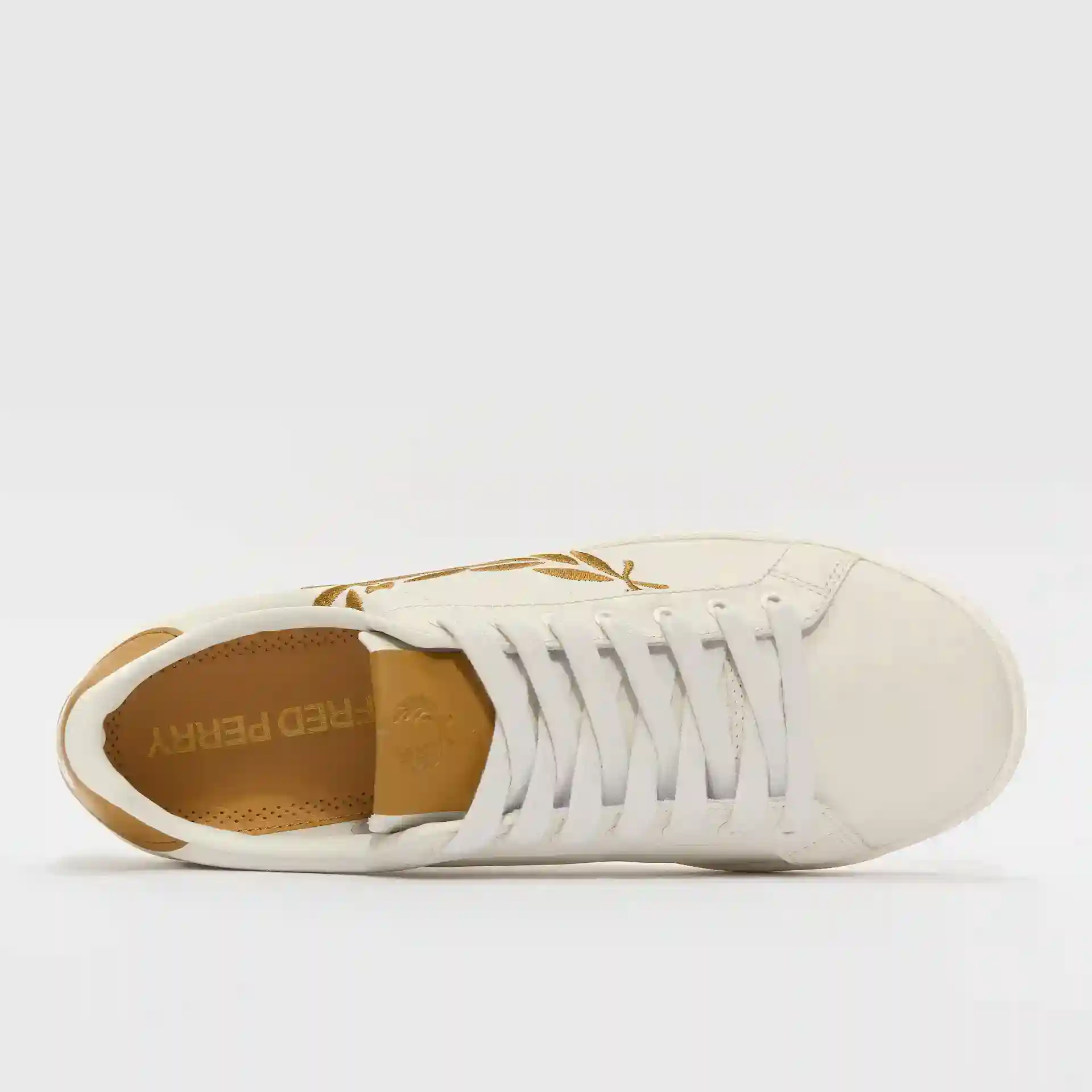 Fred Perry B721 Leather Sneakers Porcelain