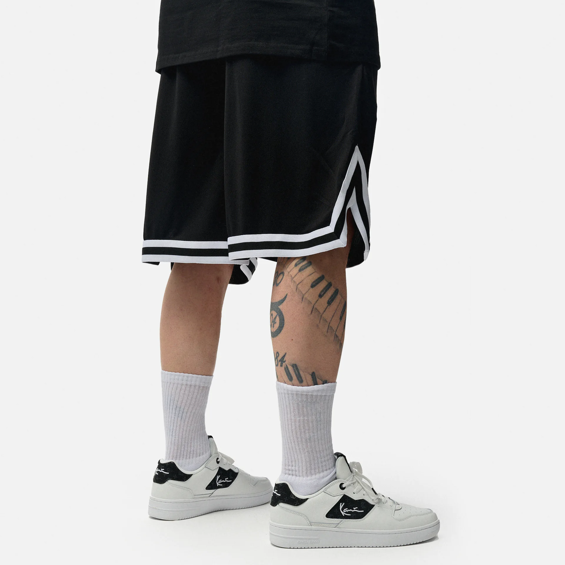 Karl Kani Signature Mesh Shorts Black/White