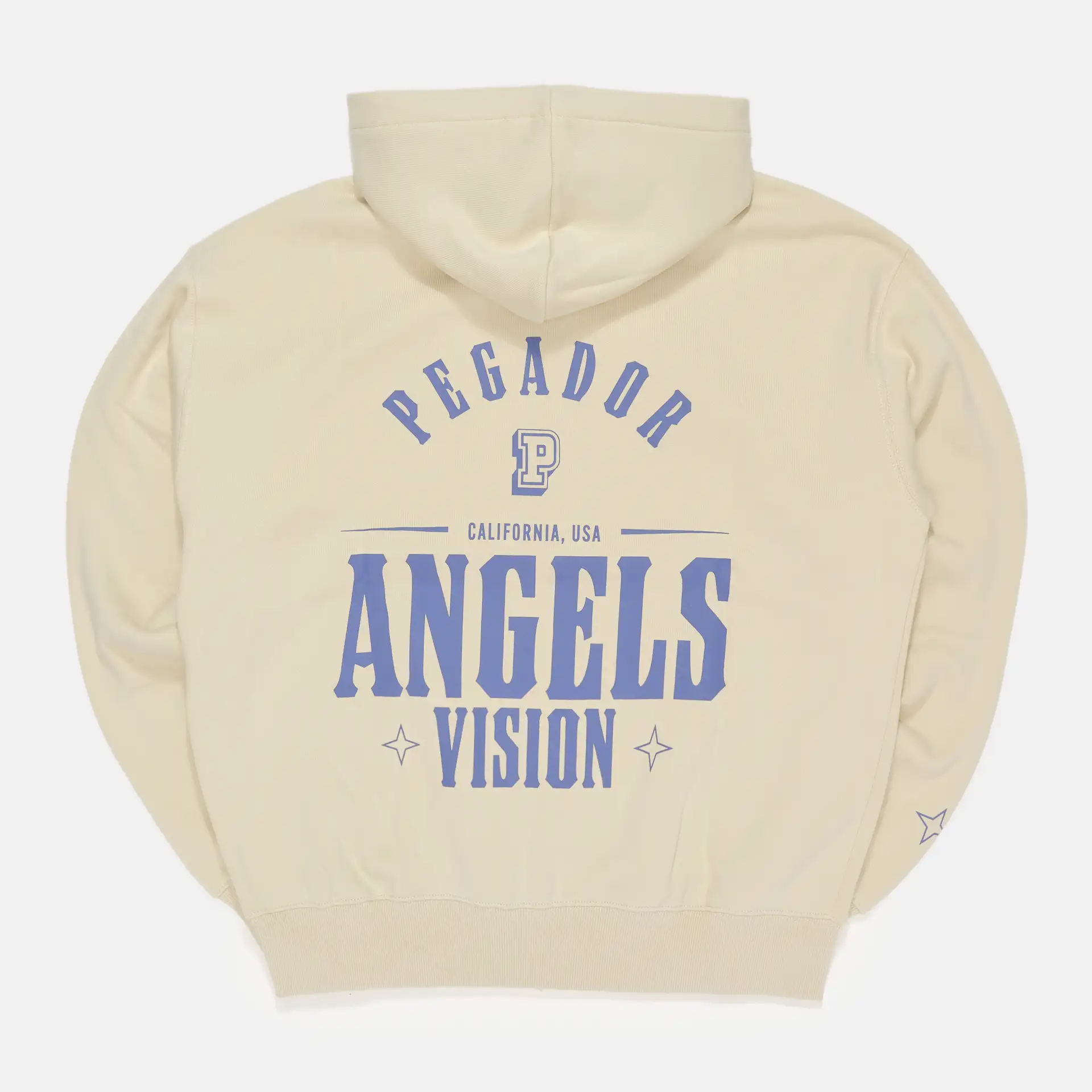 PEGADOR Salal Oversized Sweat Jacket Vintage Washed Angels Cream