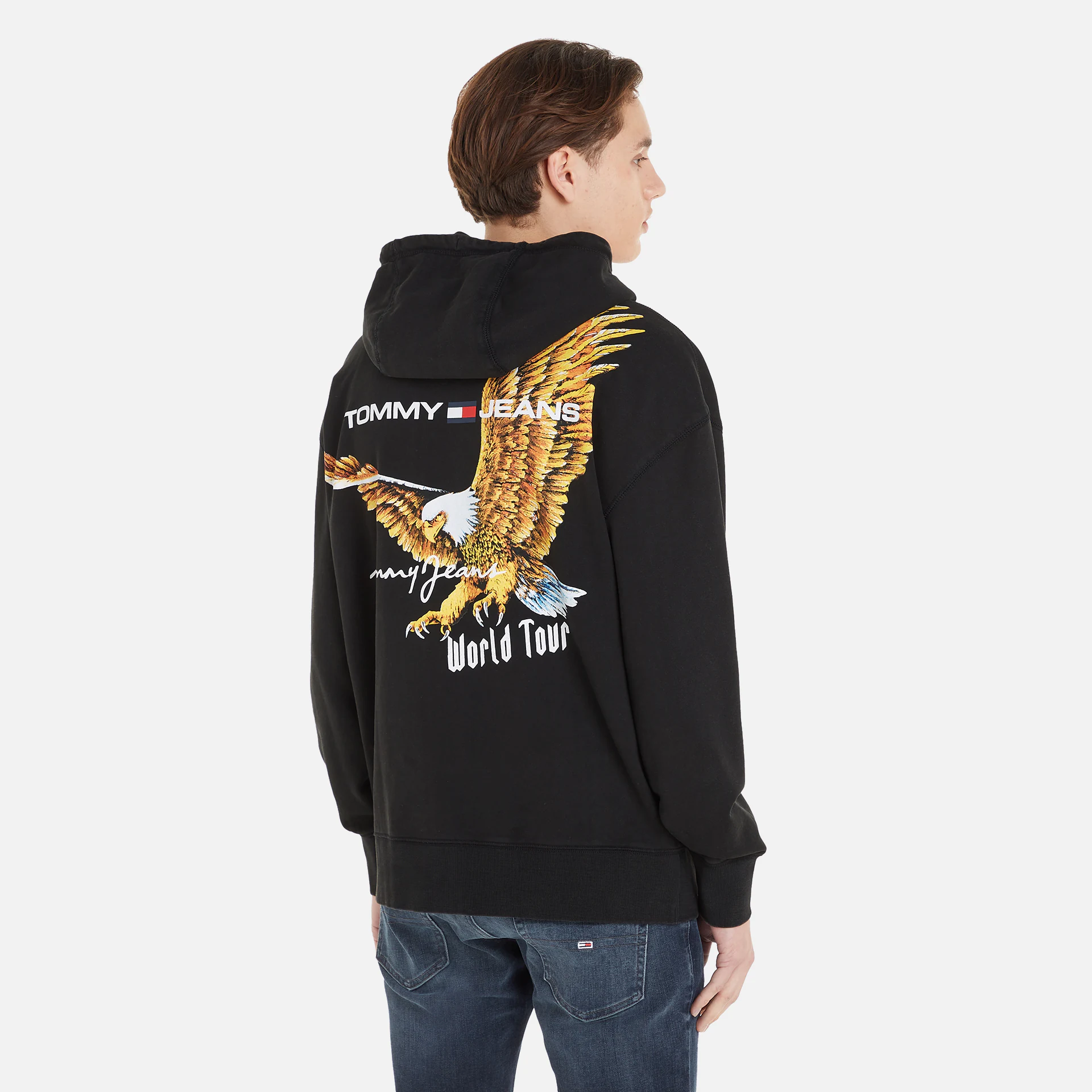 Tommy Jeans Relaxed Vintage Eagle Hoodie Black