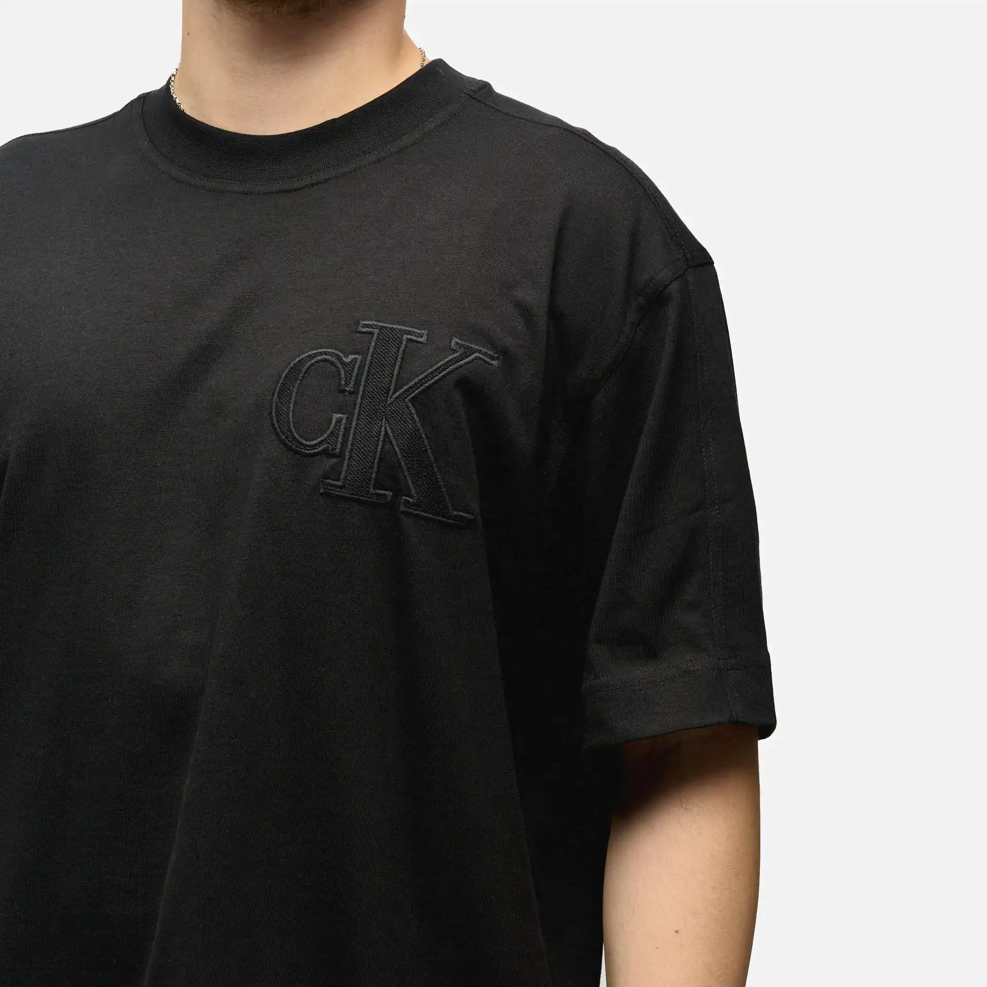 Calvin Klein Jeans Applique T Shirt Black