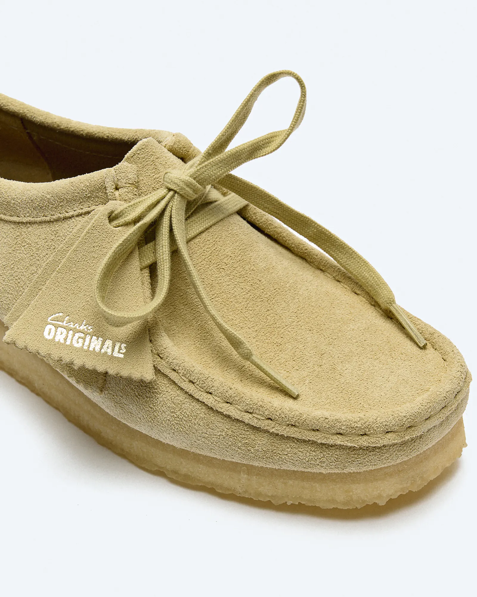 Clarks Women's Wallabee Suede Shoes Maple