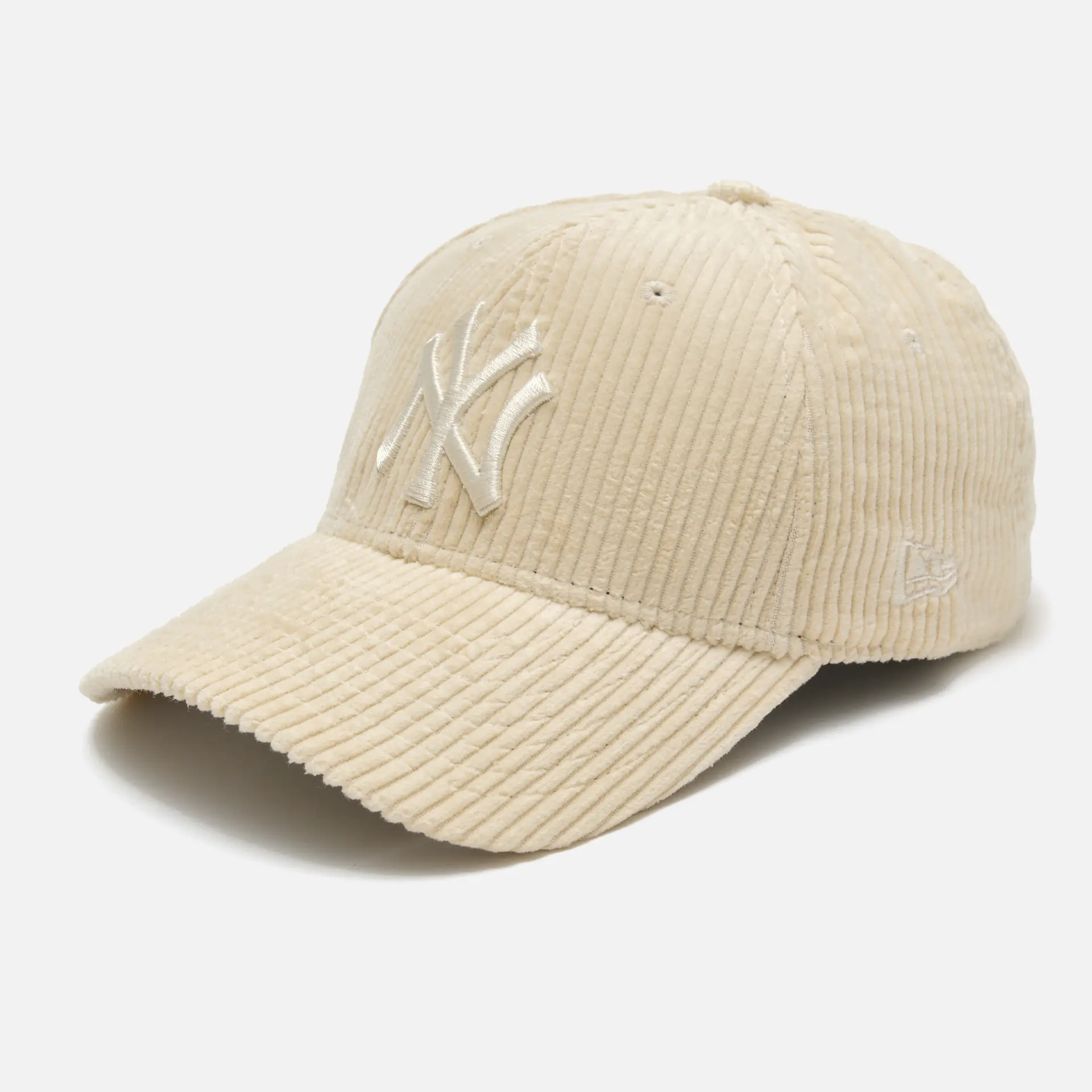 New Era MLB NY Yankees Wide Cord 9Forty Strapback Cap Stone/White