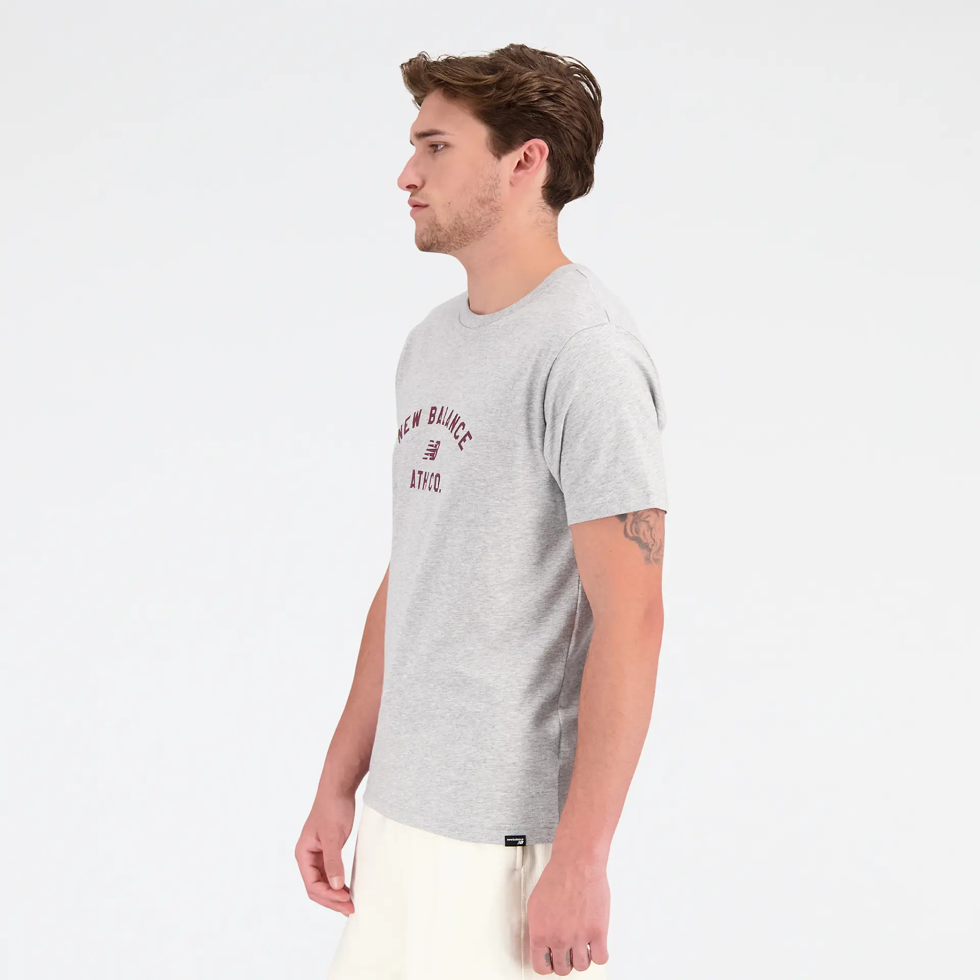 New Balance Sport Cotton Jersey T-Shirt Athletic Grey