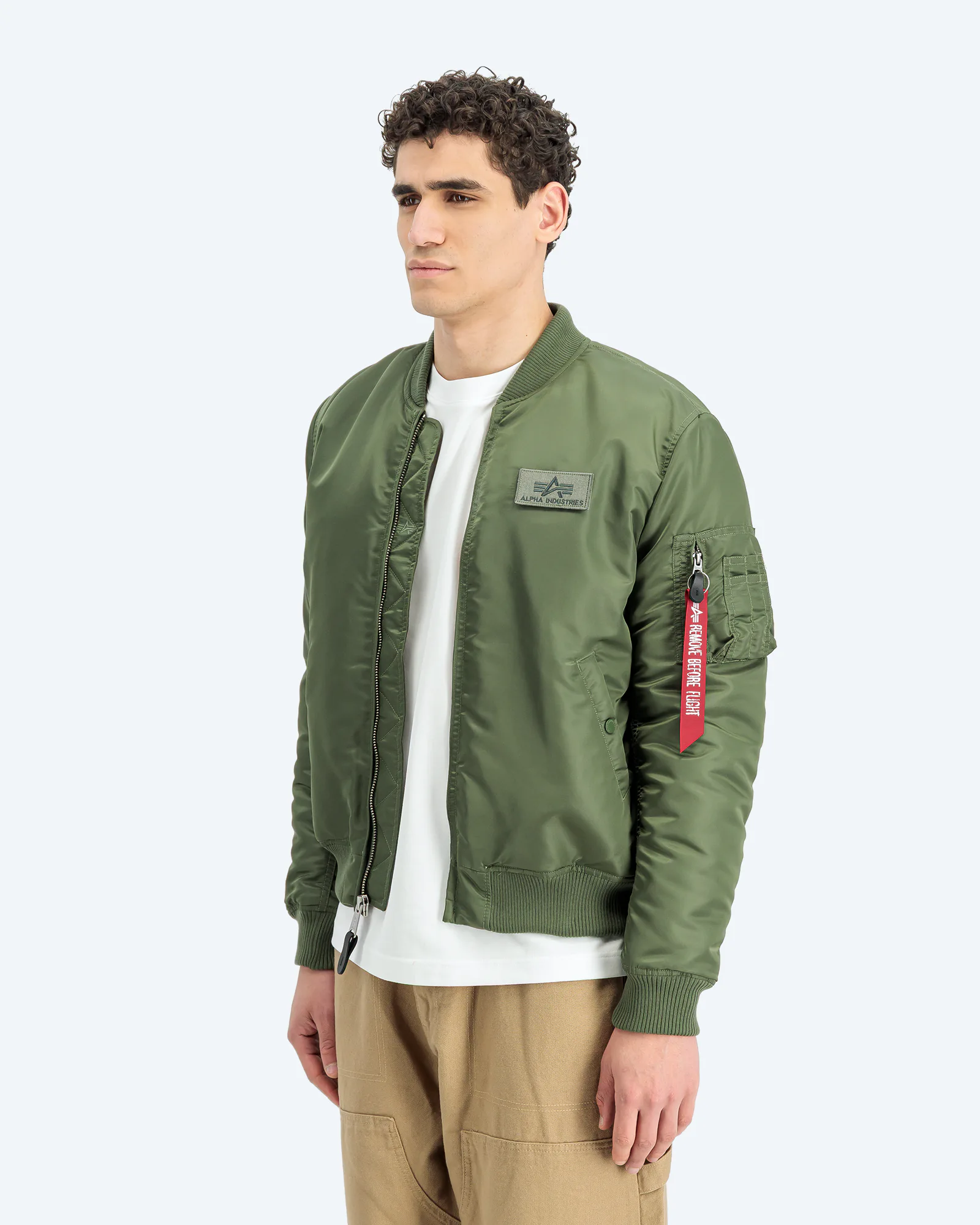 MA-1 VF Embroidery Back Bomber Jacket Sage Green
