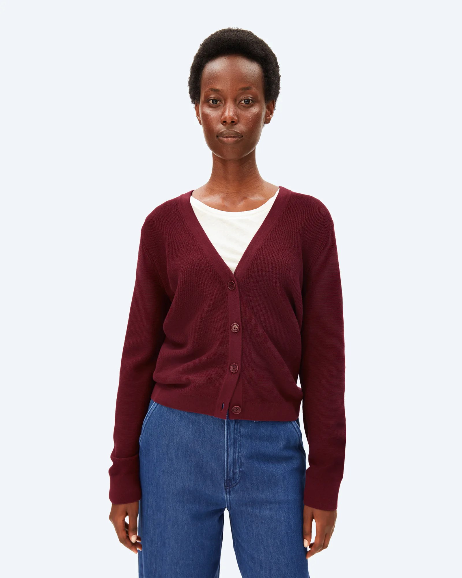 MENAAL LINKS LINKS CARDIGAN Velvet Red