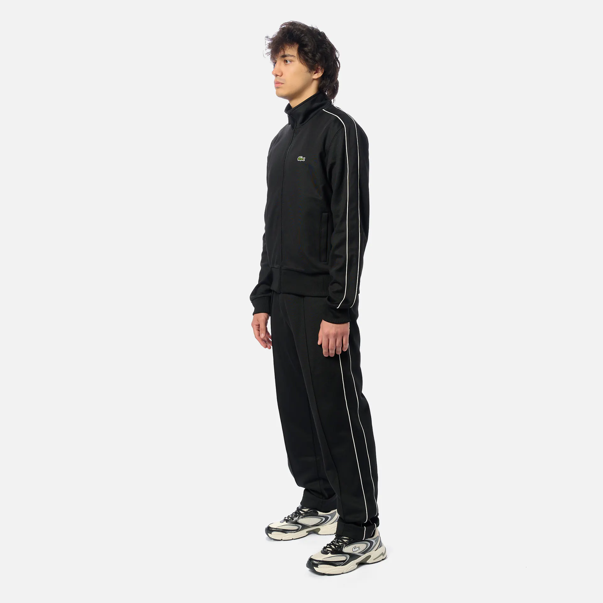 Lacoste Paris Piqué Track Jacket Black