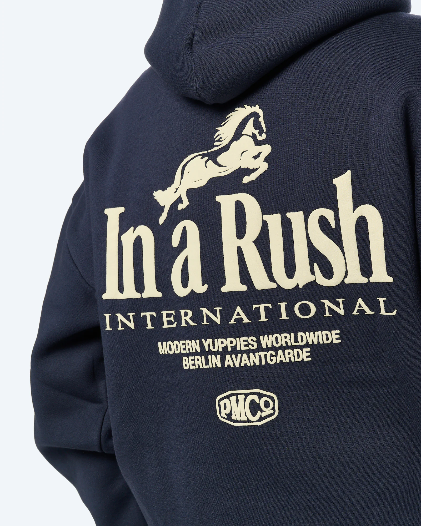 Prohibited Horse Racer Hoodie Deep Blue