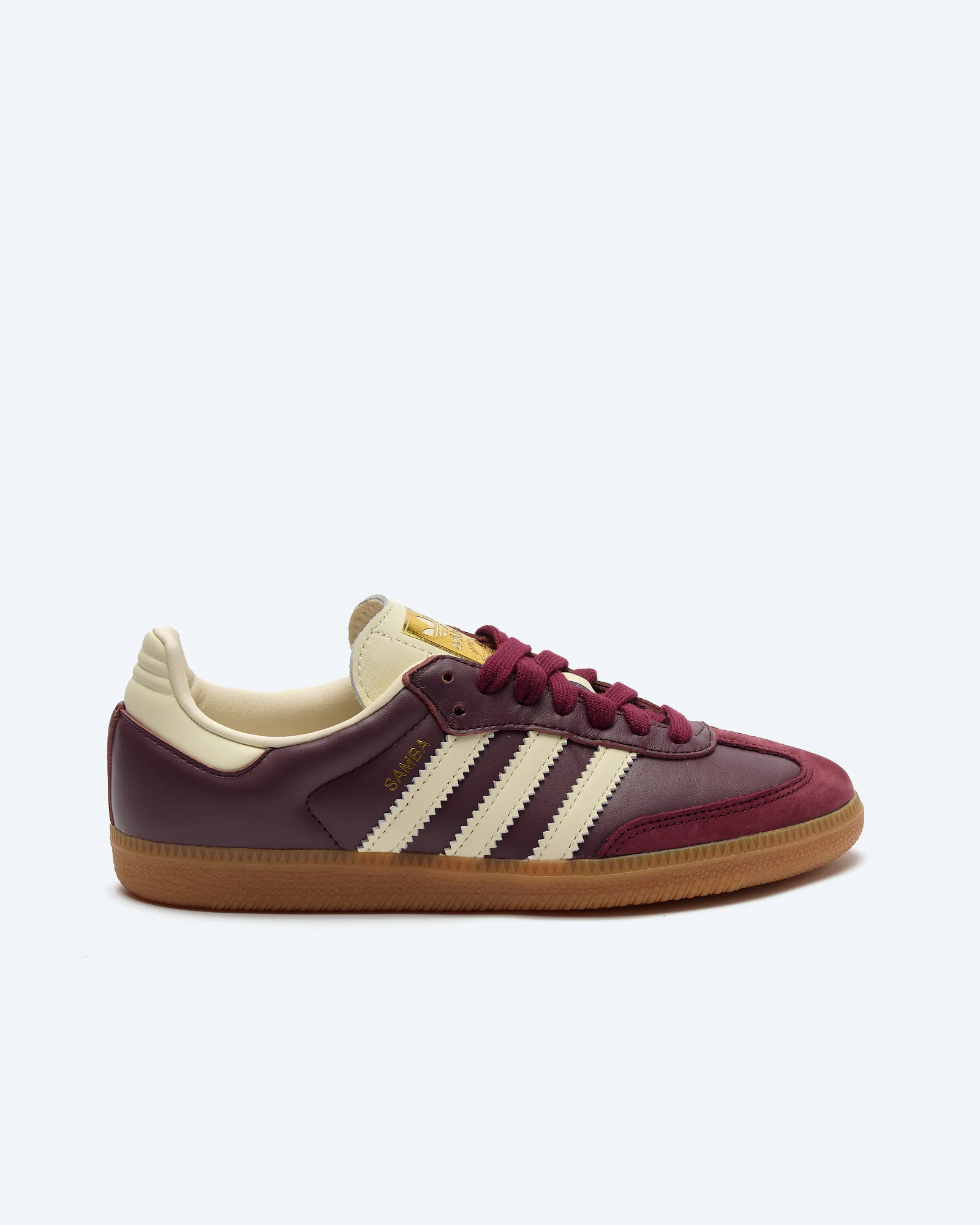 adidas Originals Samba Sneaker OG W Maroon/Cream White/Gold