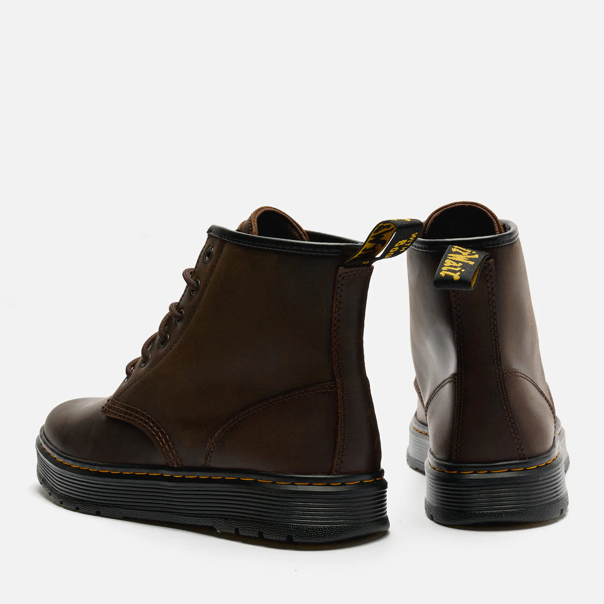 Dr. Martens Brookline Chukka Lusso Boots Dark Brown
