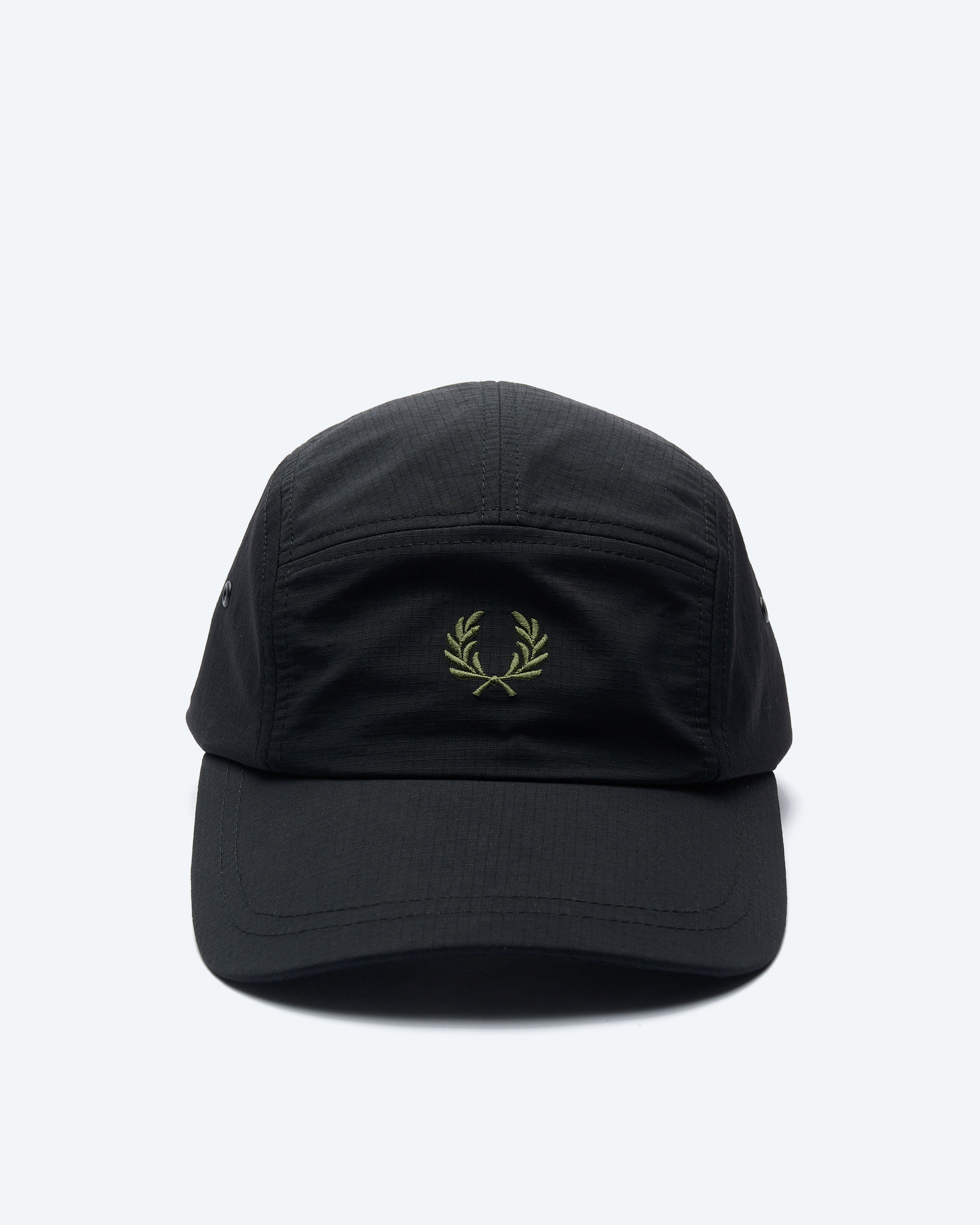 Fred Perry 5 Panel Ripstop Cap Black