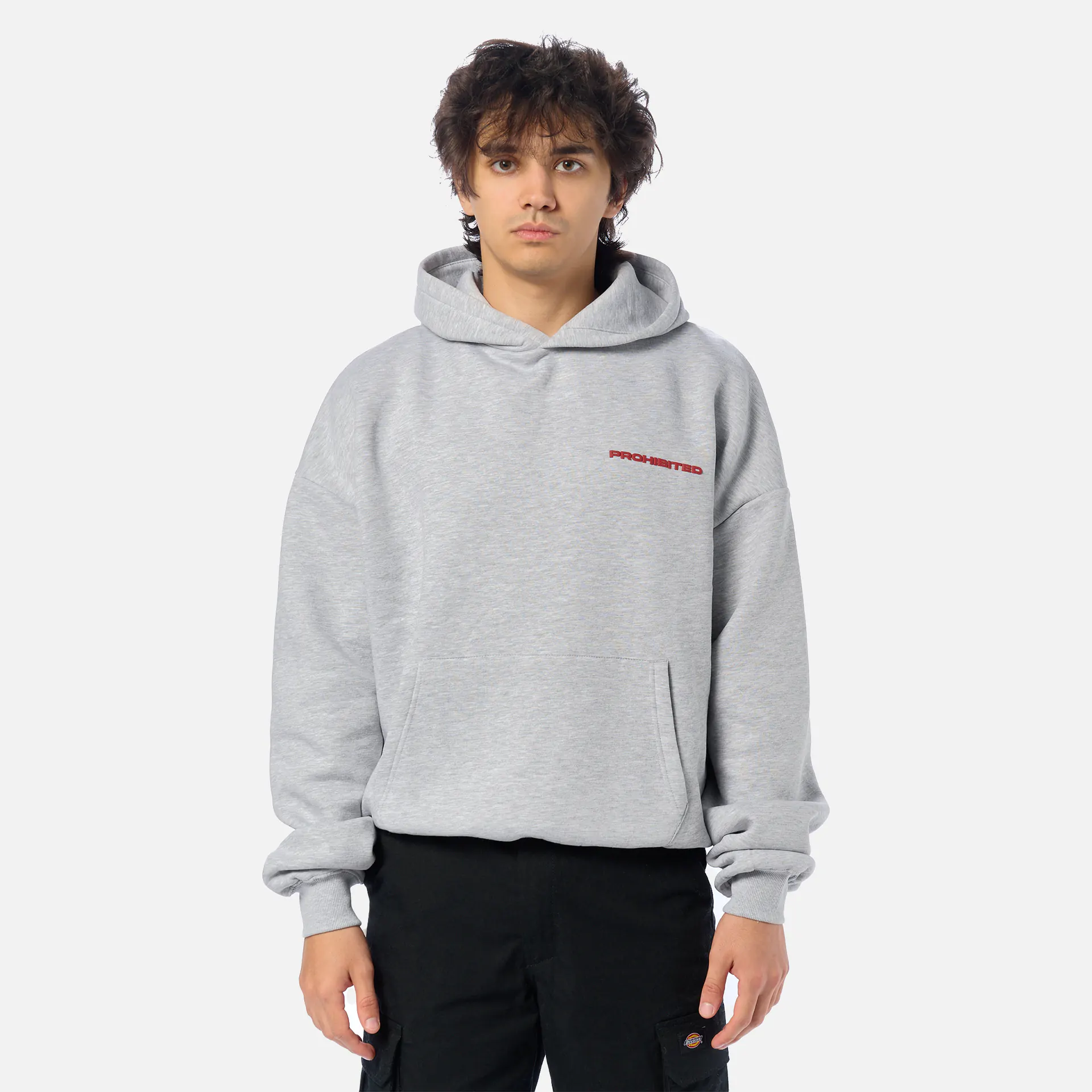Prohibited 10119 Hoodie Grey Melange