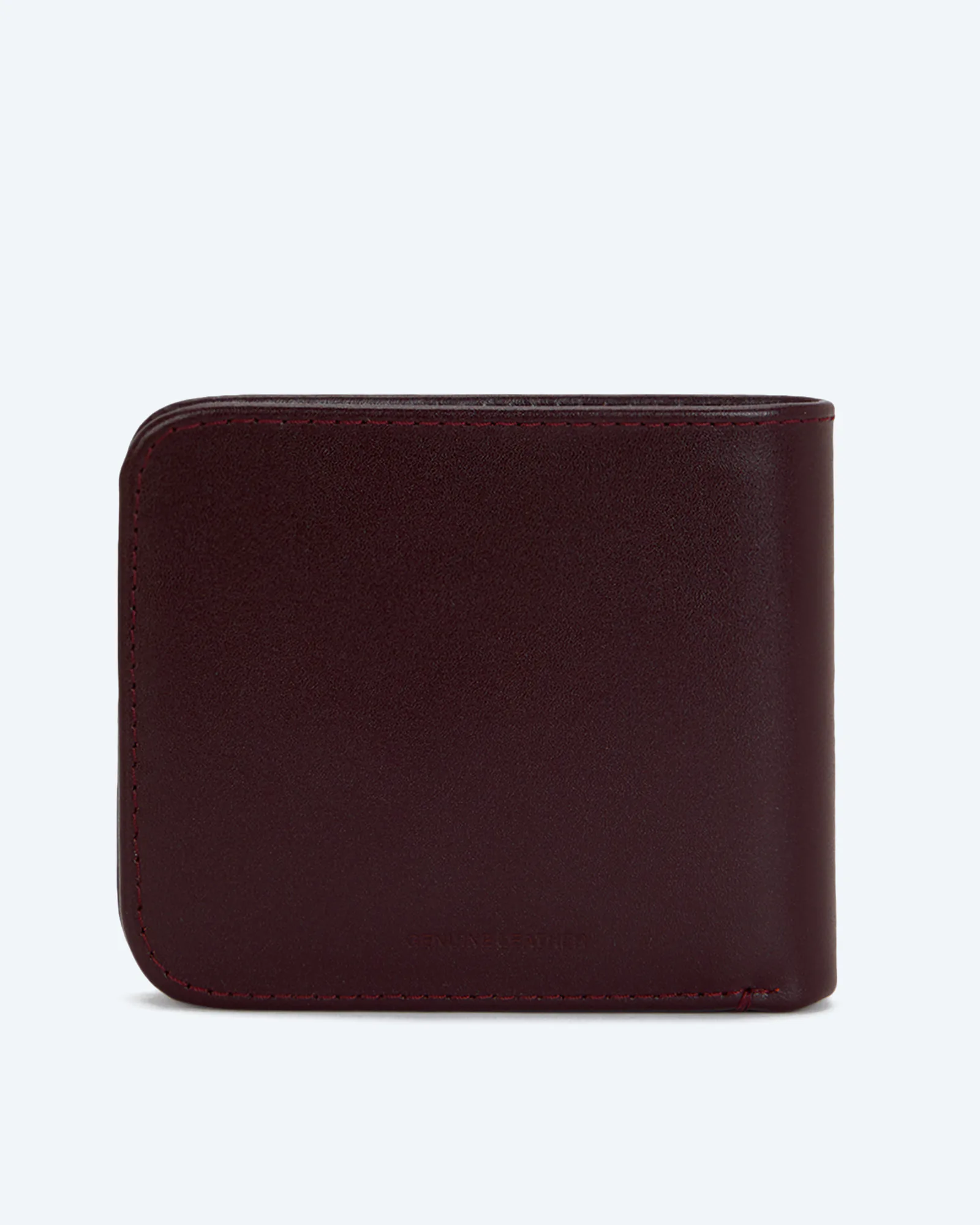 Smooth Leather Billfold Wallet Oxblood