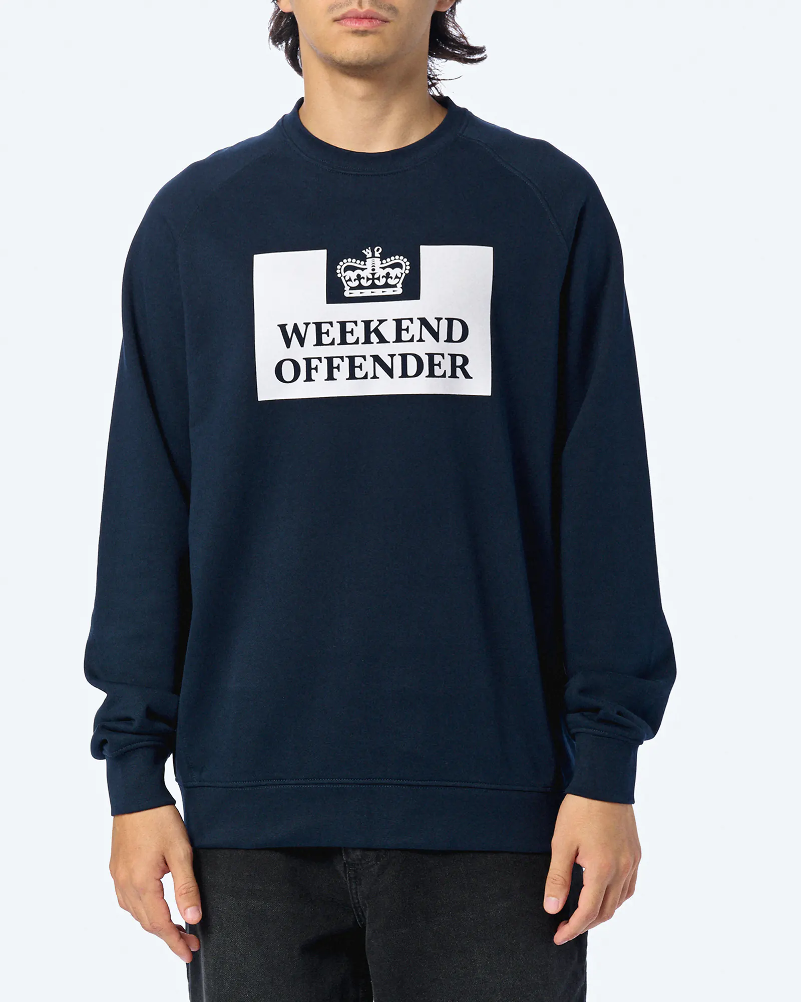 Weekend Offender Penitentiary Classic Sweatshirt Navy Weekend Offender Penitentiary Classic Sweatshirt Navy