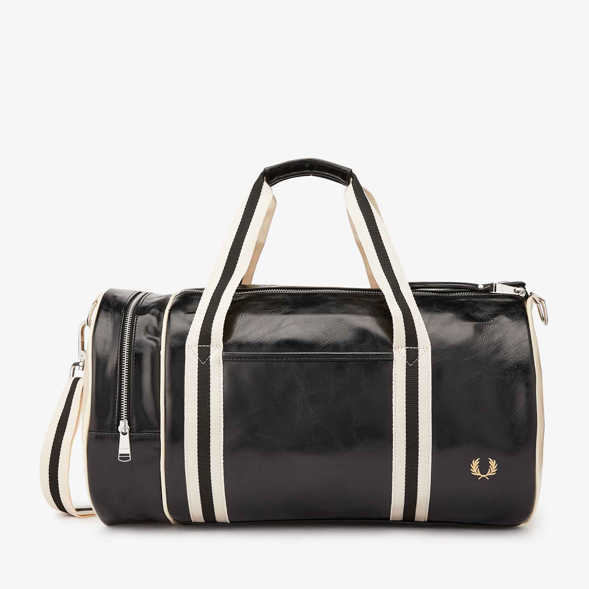 Fred Perry Classic Barrel Bag Black/Ecru