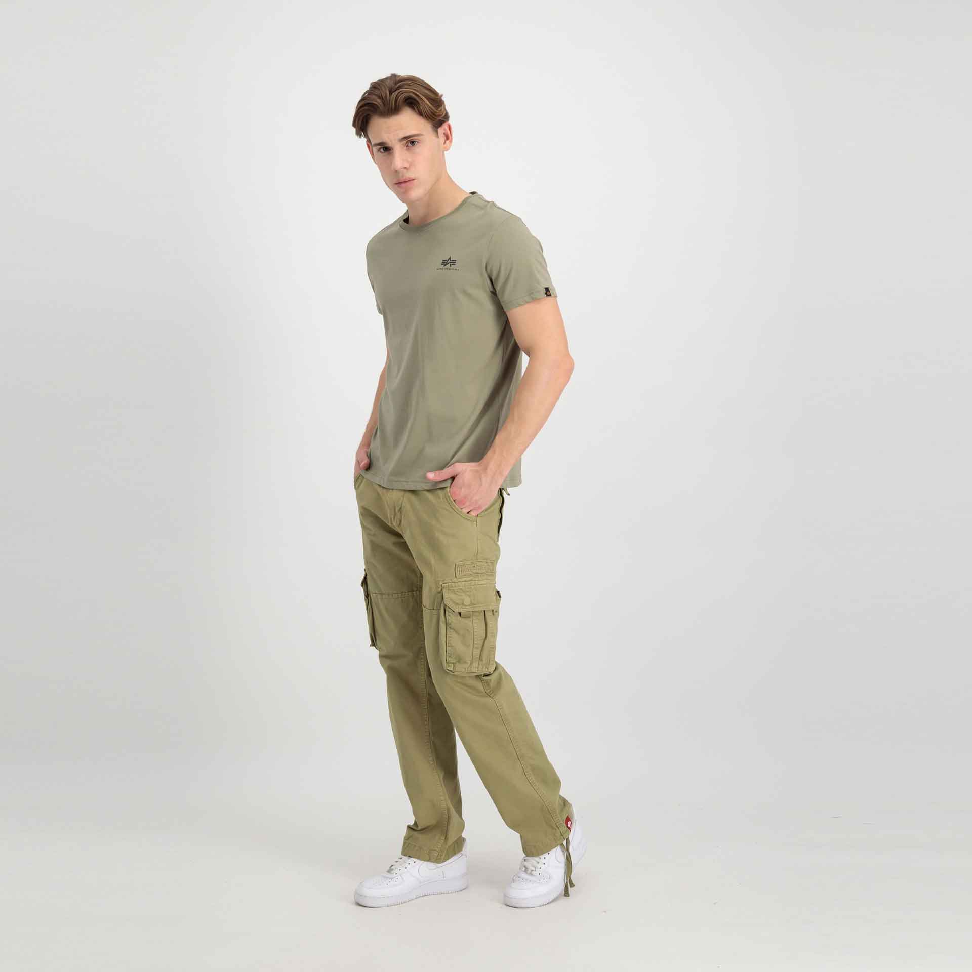 Alpha Industries Backprint T-Shirt Olive/Black Alpha Industries Backprint T-Shirt Olive/Black