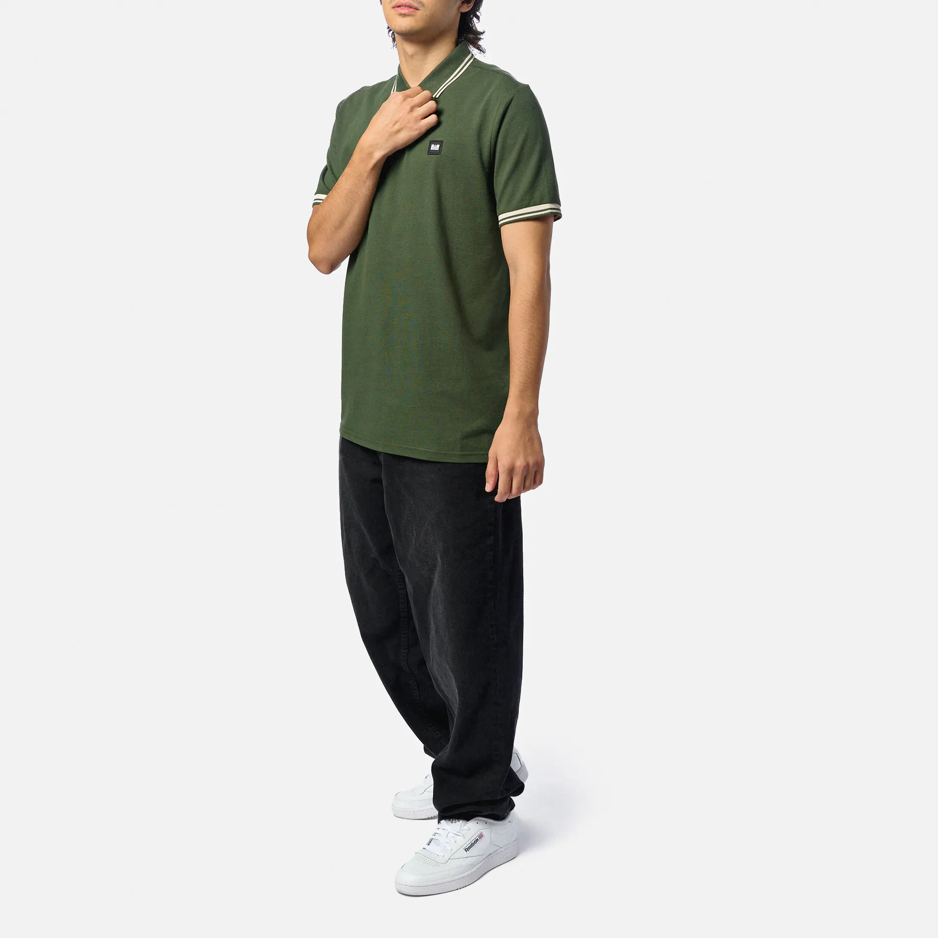 Weekend Offender Levanto Polo Shirt Black Forest/Calcium