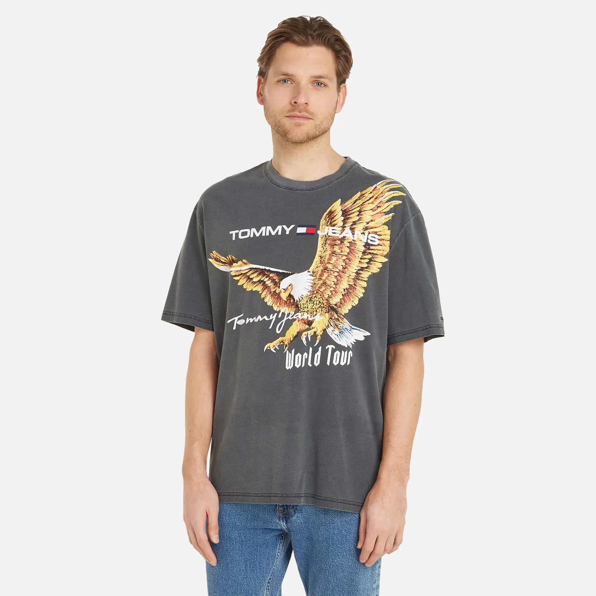 Tommy Jeans Vintage Eagle T-Shirt New Charcoal