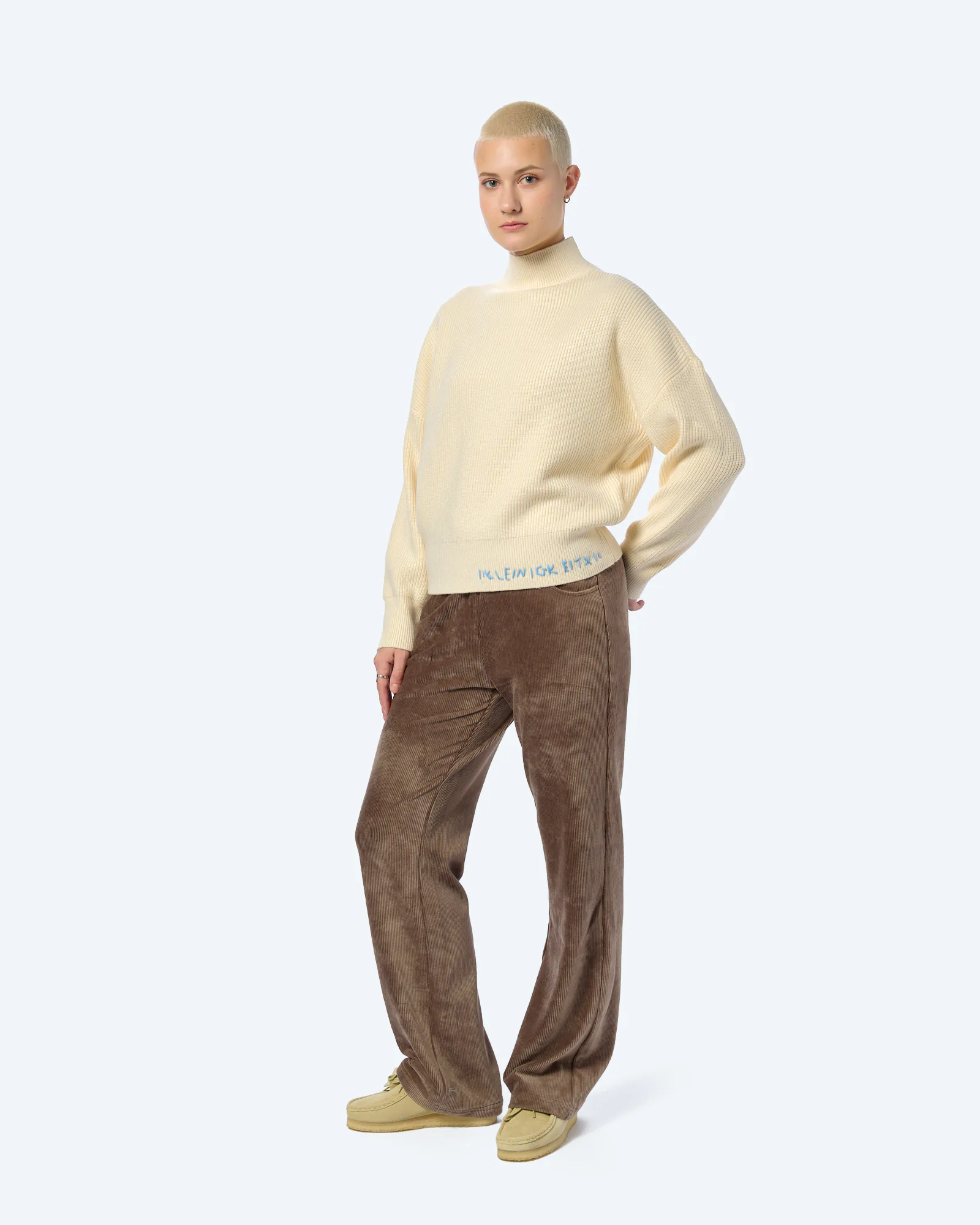Kleinigkeit Knitlers Mom Sweatshirt Offwhite