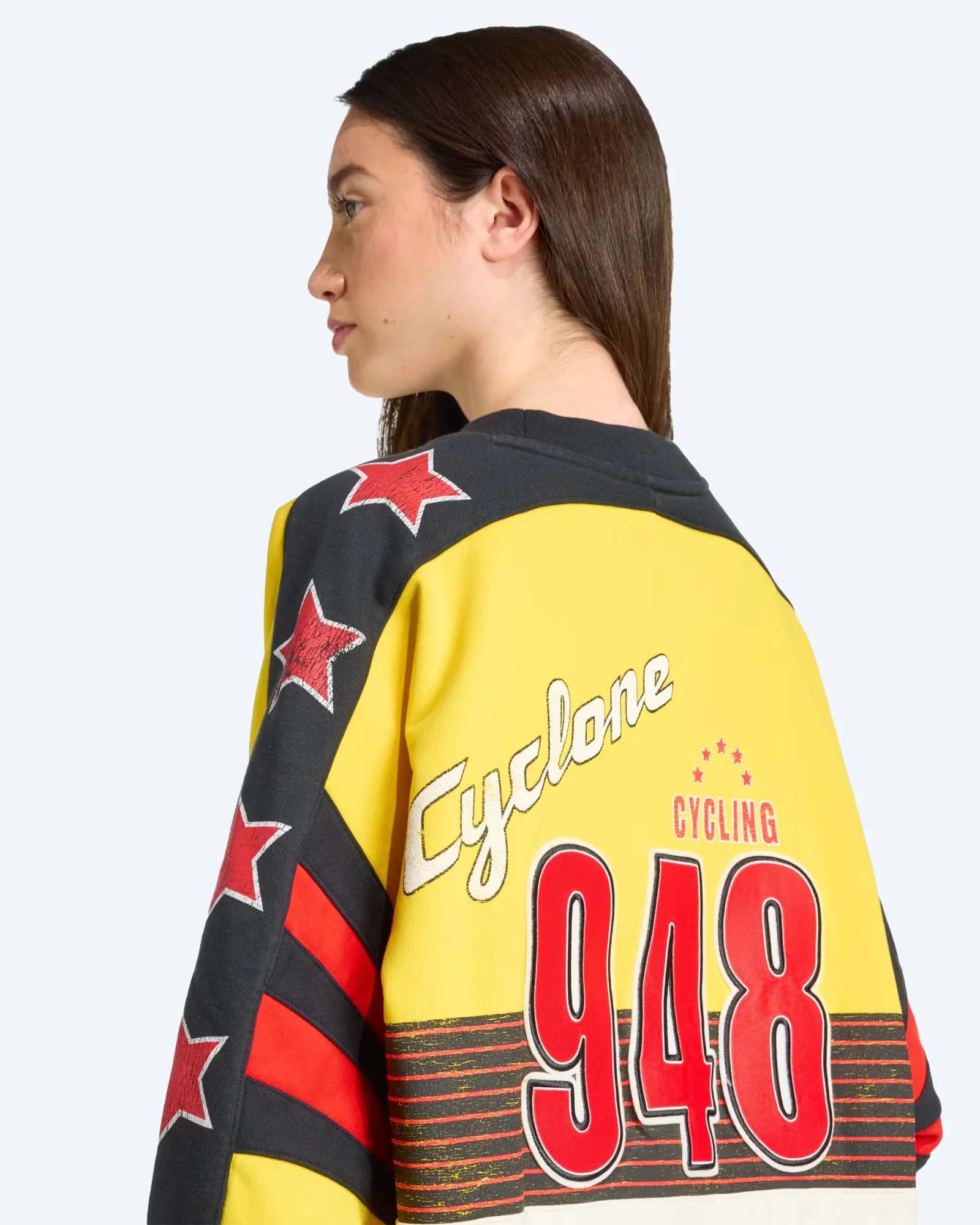 adidas Originals Cycling Crew Sweatshirt EQT Yellow/Cloud White/Black