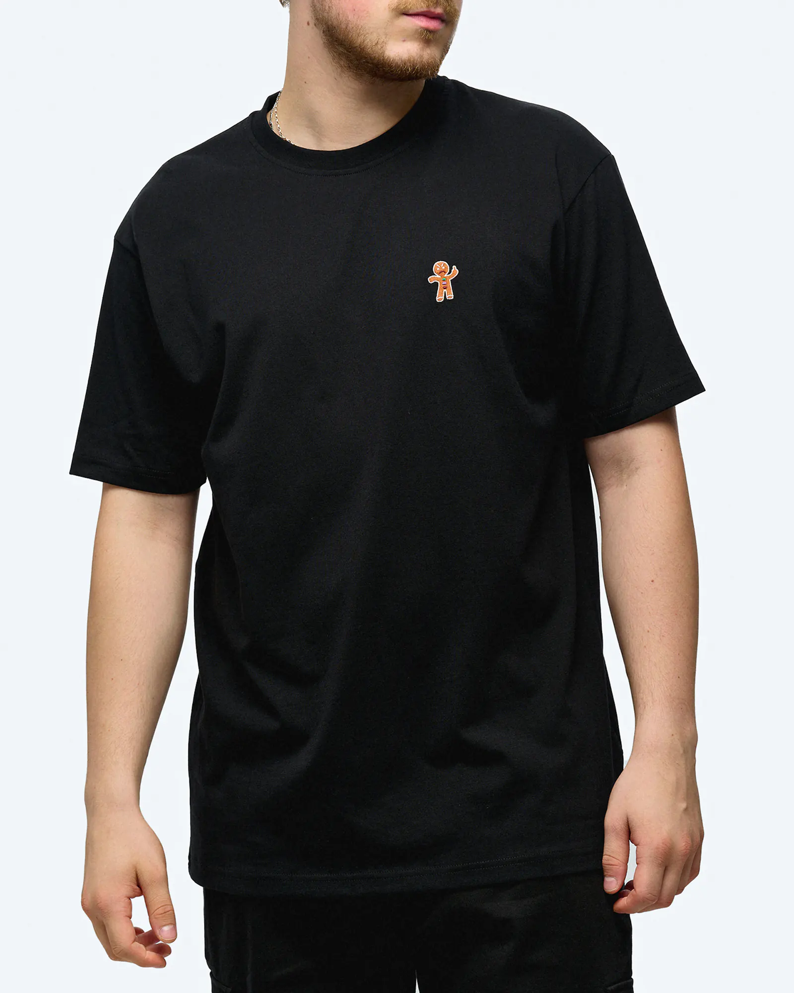 Iriedaily Cookieman Embroidered T-Shirt Black Iriedaily Cookieman Embroidered T-Shirt Black