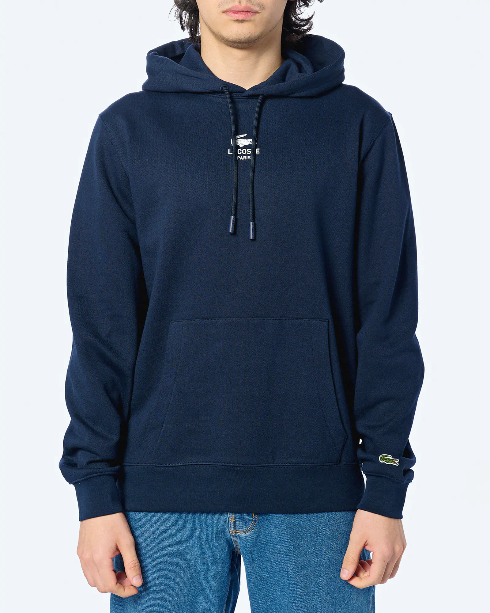 Lacoste Print Hoodie Navy Blue Lacoste Print Hoodie Navy Blue