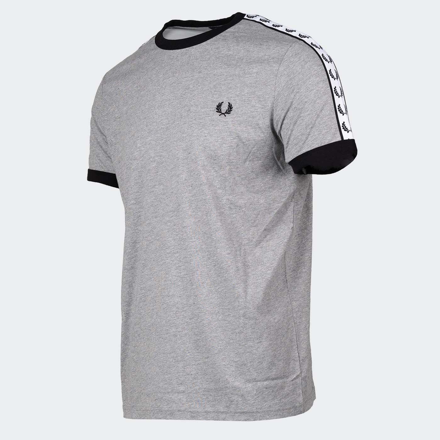 Fred Perry Taped Ringer T-Shirt Steel Marl